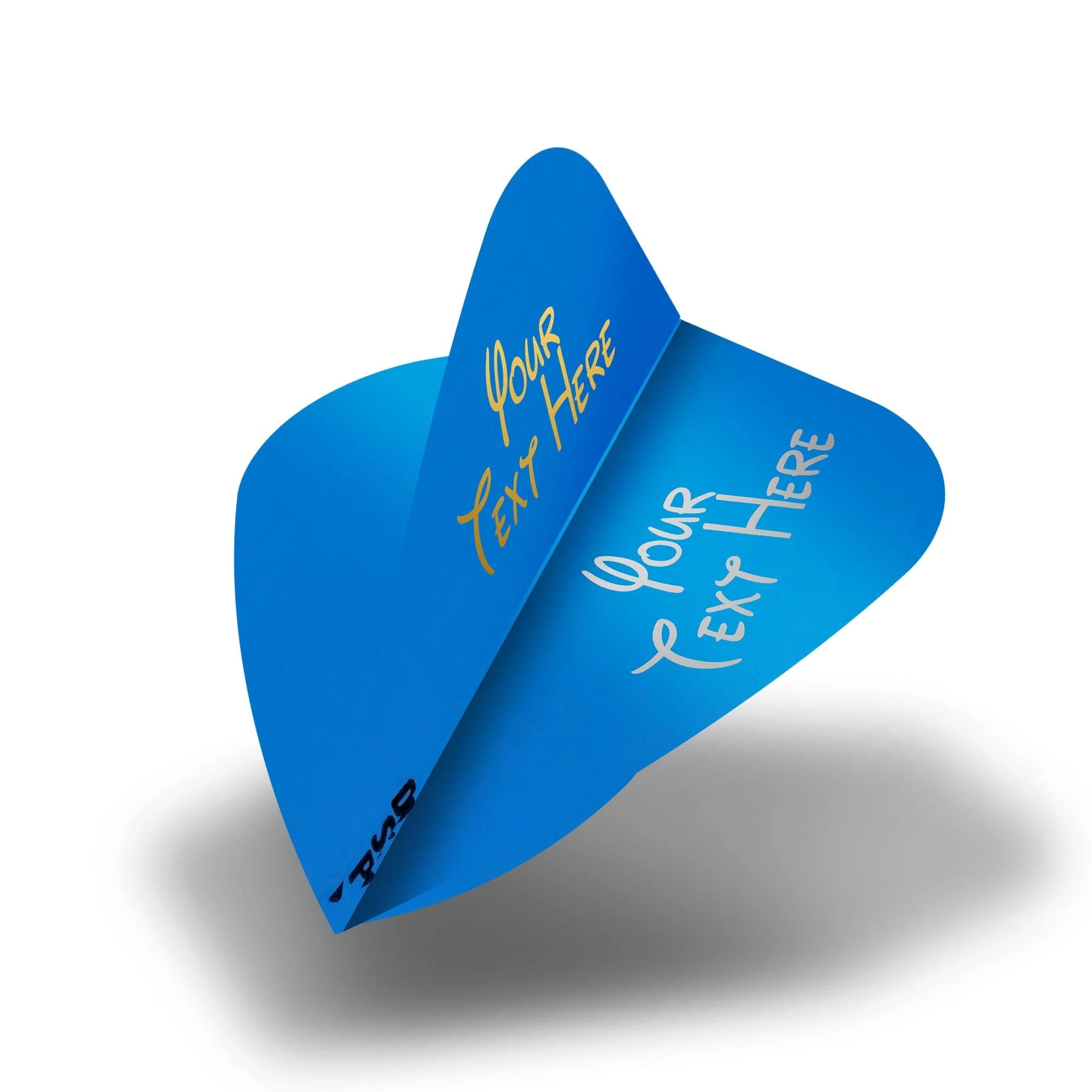 Personalised Flights - Hot Foil - 5 Sets - Poly Plain - Kite - Blue - Image 2