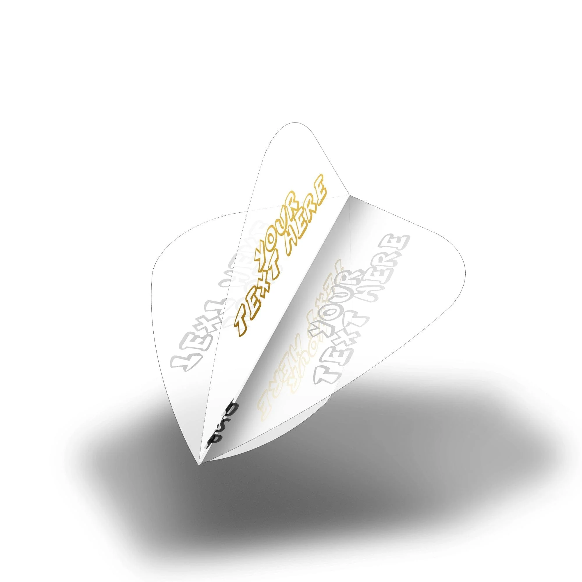 Personalised Flights - Hot Foil - 5 Sets - Poly Plain - Kite - Clear - Image 2