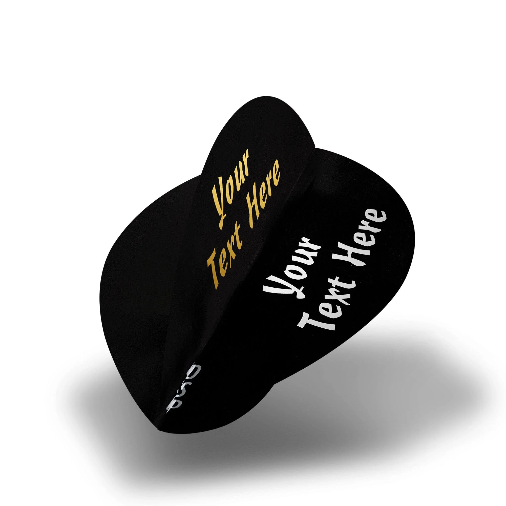 Personalised Flights - Hot Foil - 5 Sets - Poly Plain - Pear - Black - Image 2