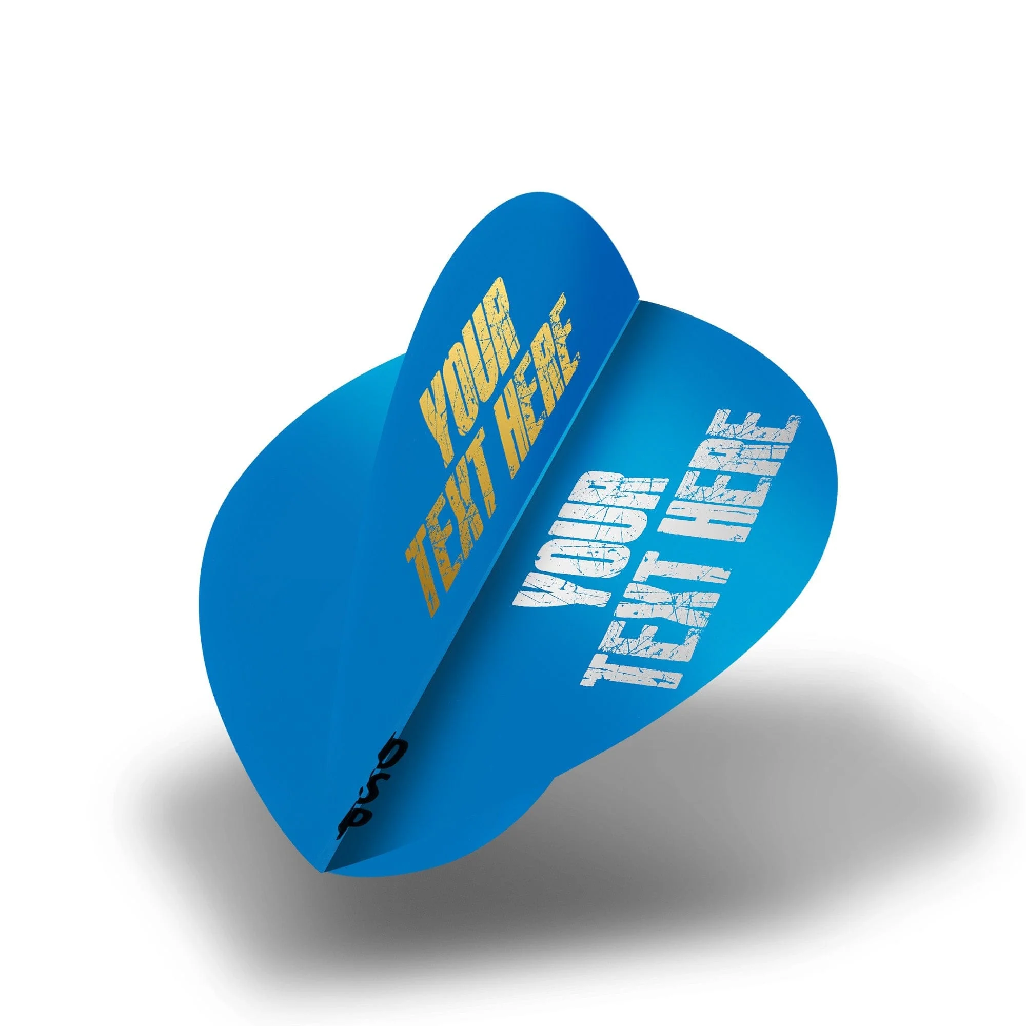Personalised Flights - Hot Foil - 5 Sets - Poly Plain - Pear - Blue - Image 2