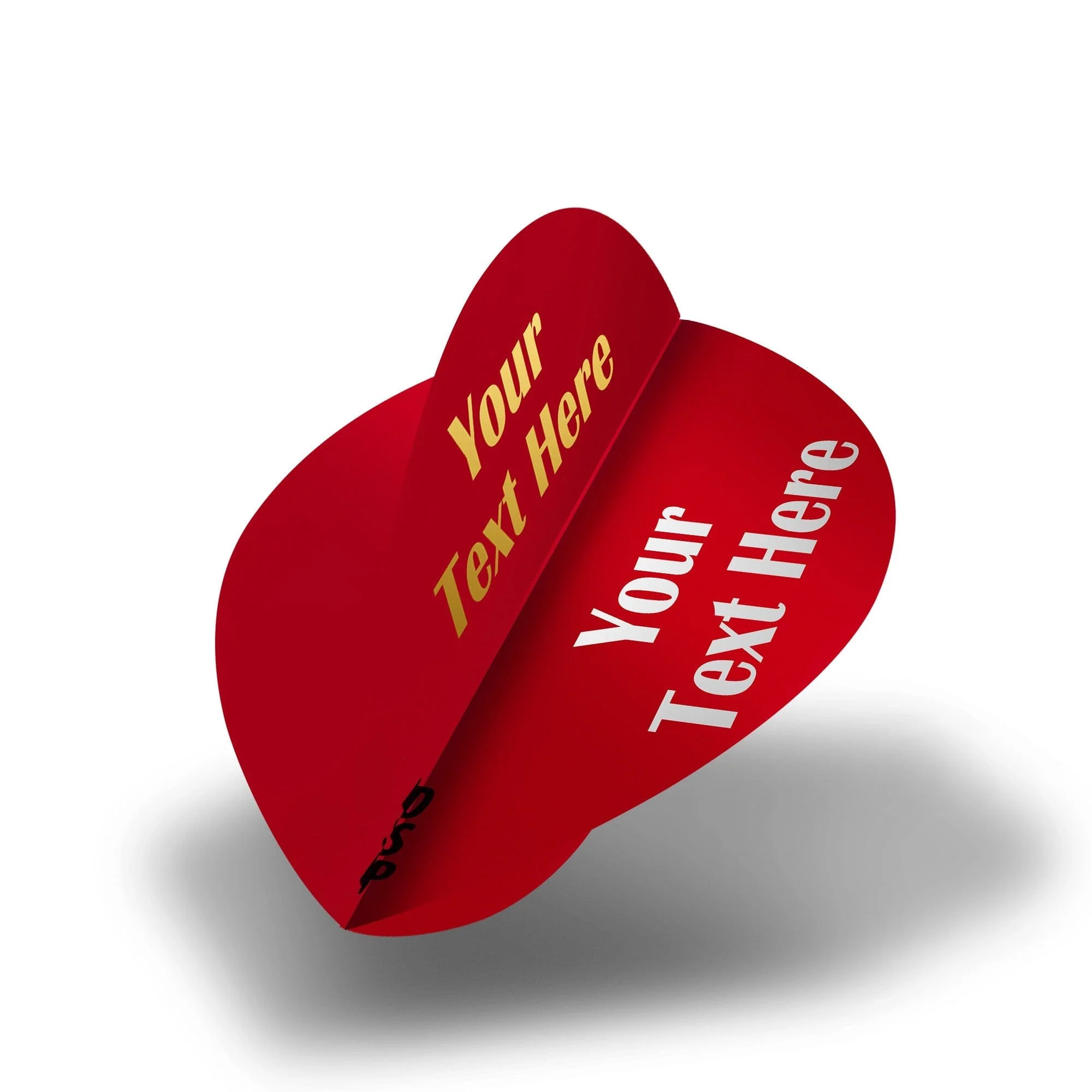 Personalised Flights - Hot Foil - 5 Sets - Poly Plain - Pear - Red - Image 2