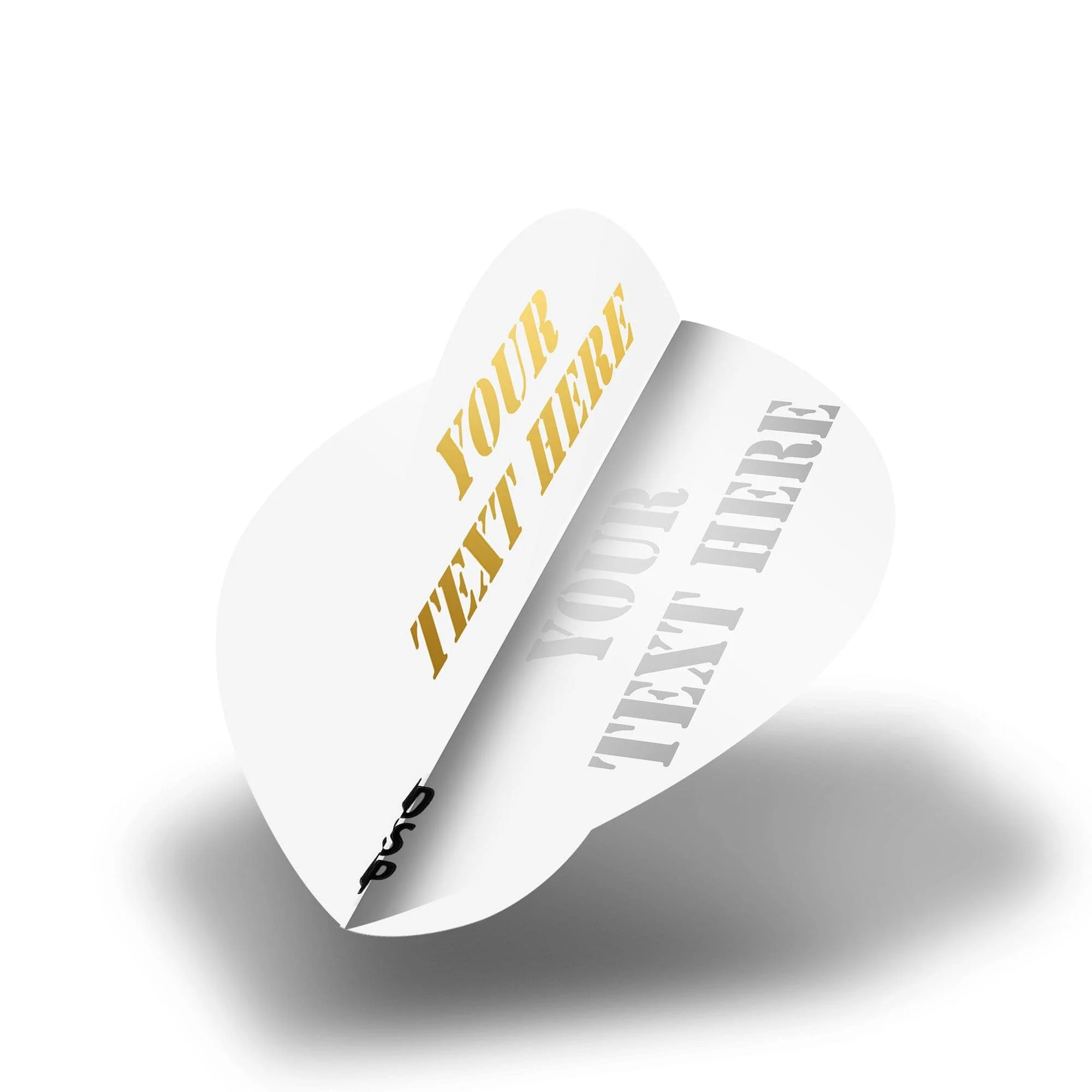 Personalised Flights - Hot Foil - 5 Sets - Poly Plain - Pear - White - Image 2