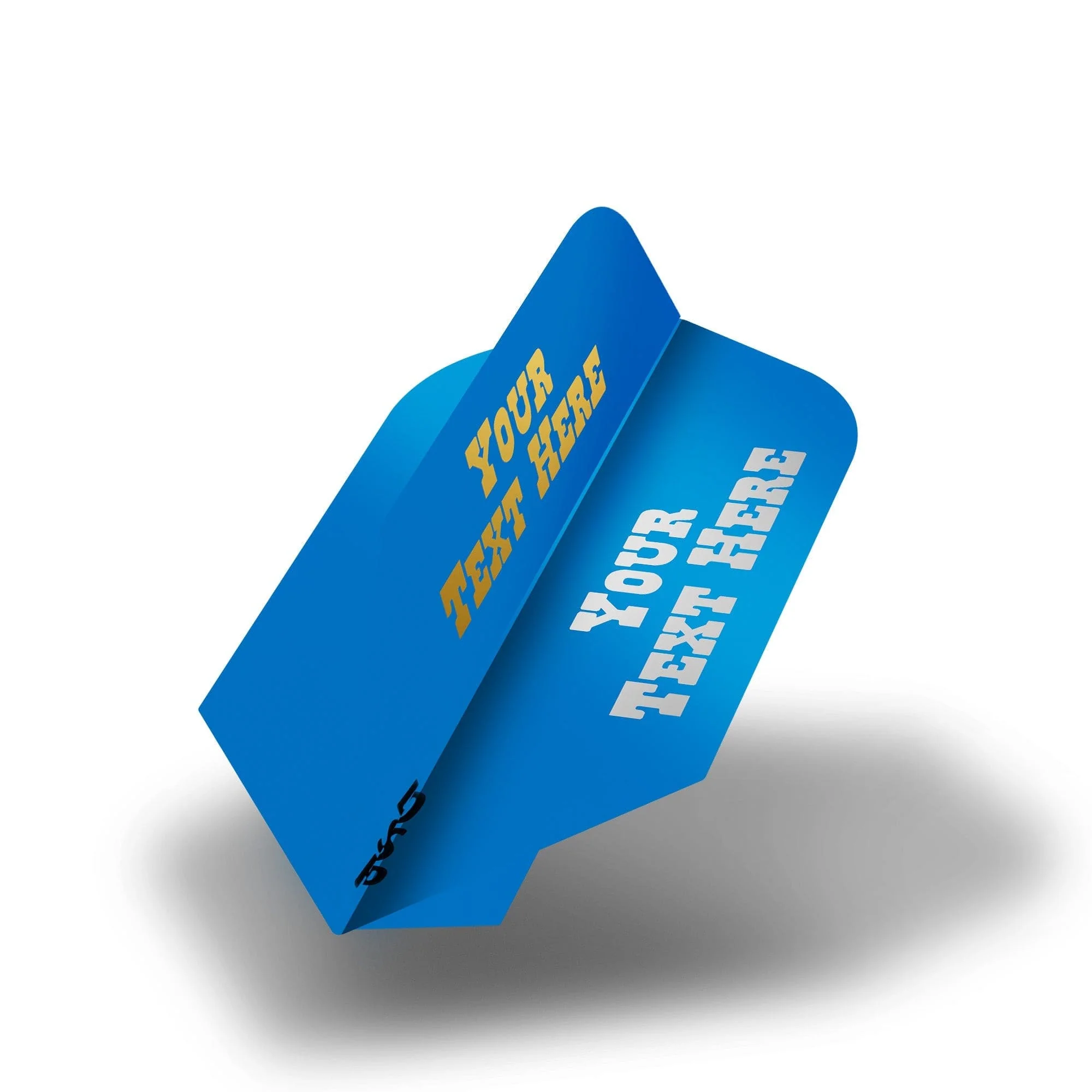 Personalised Flights - Hot Foil - 5 Sets - Poly Plain - Slim - Blue - Image 2