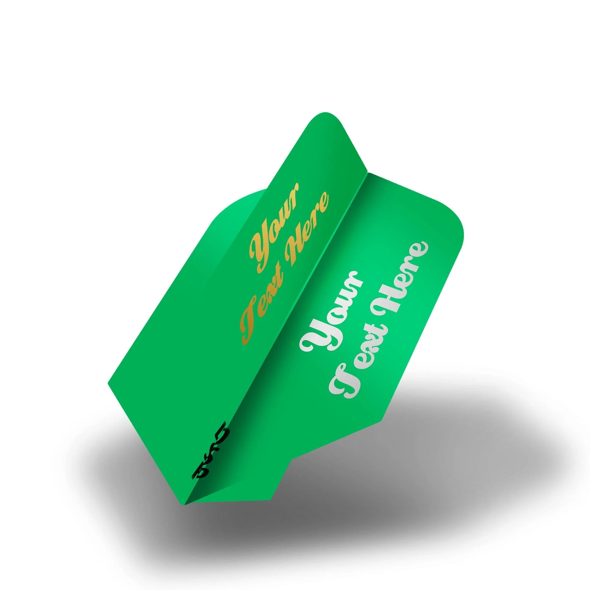 Personalised Flights - Hot Foil - 5 Sets - Poly Plain - Slim - Green - Image 2
