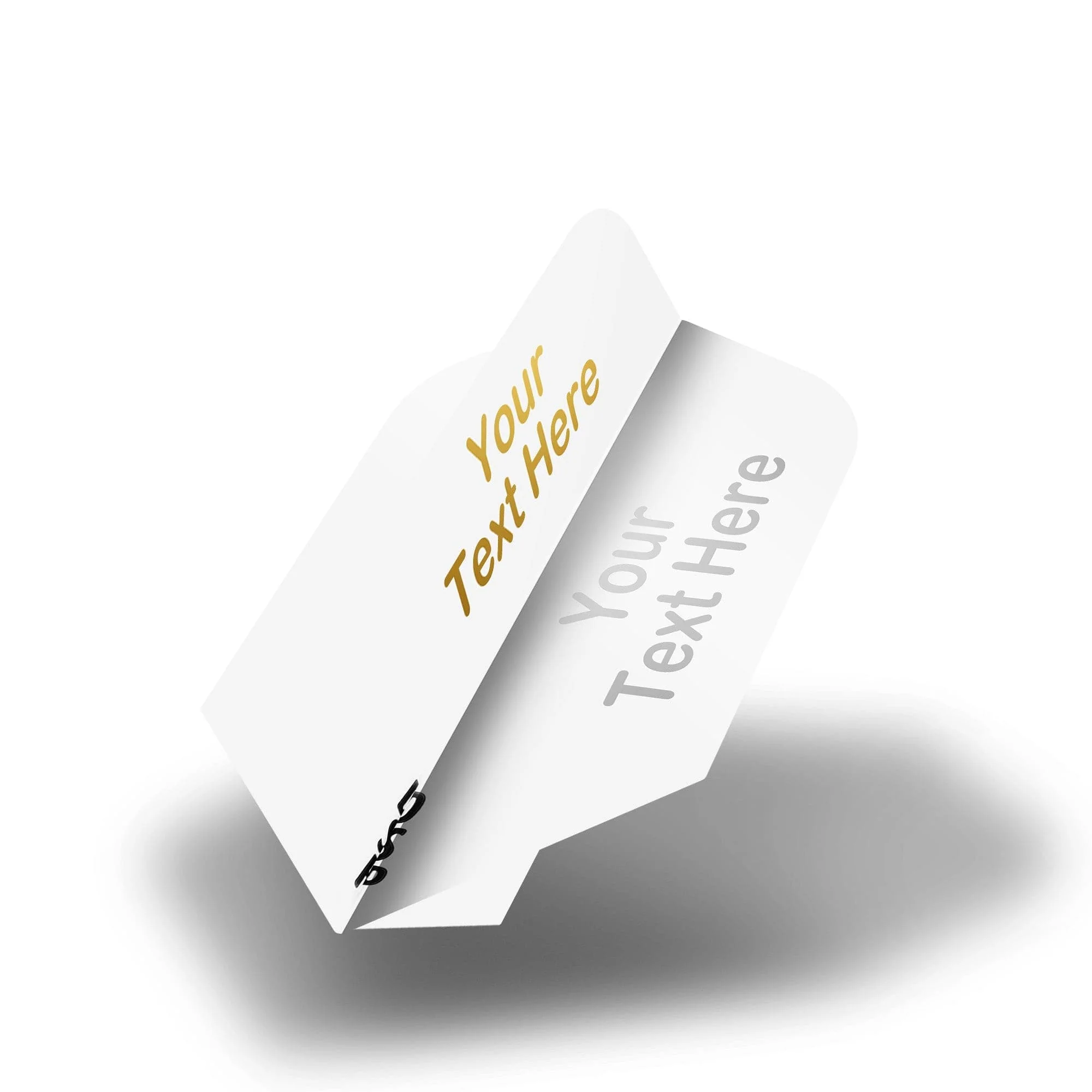 Personalised Flights - Hot Foil - 5 Sets - Poly Plain - Slim - White - Image 2