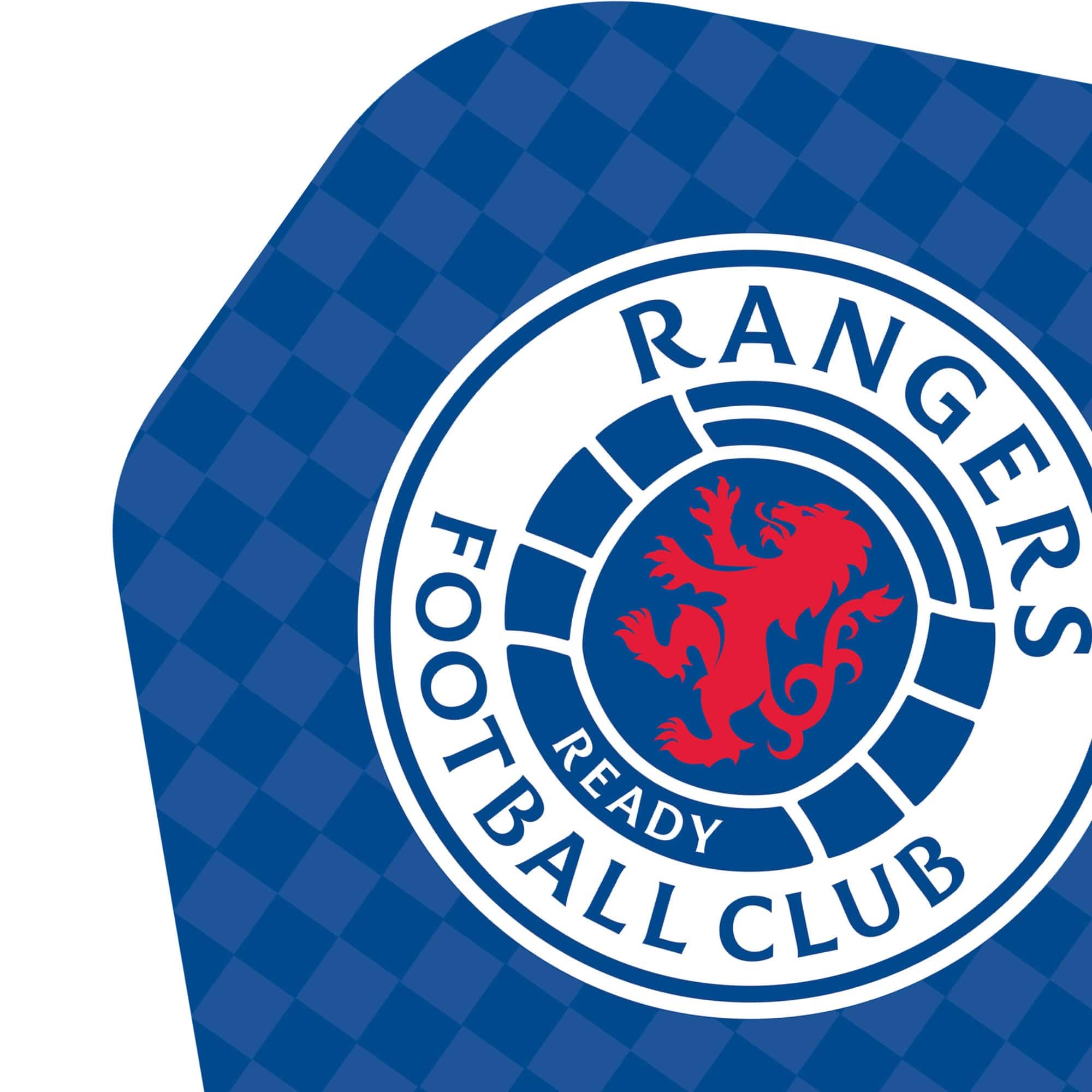 Rangers FC Dart Flights - 100 Micron - No2 - Std - RFC - F2 - Check - Image 3