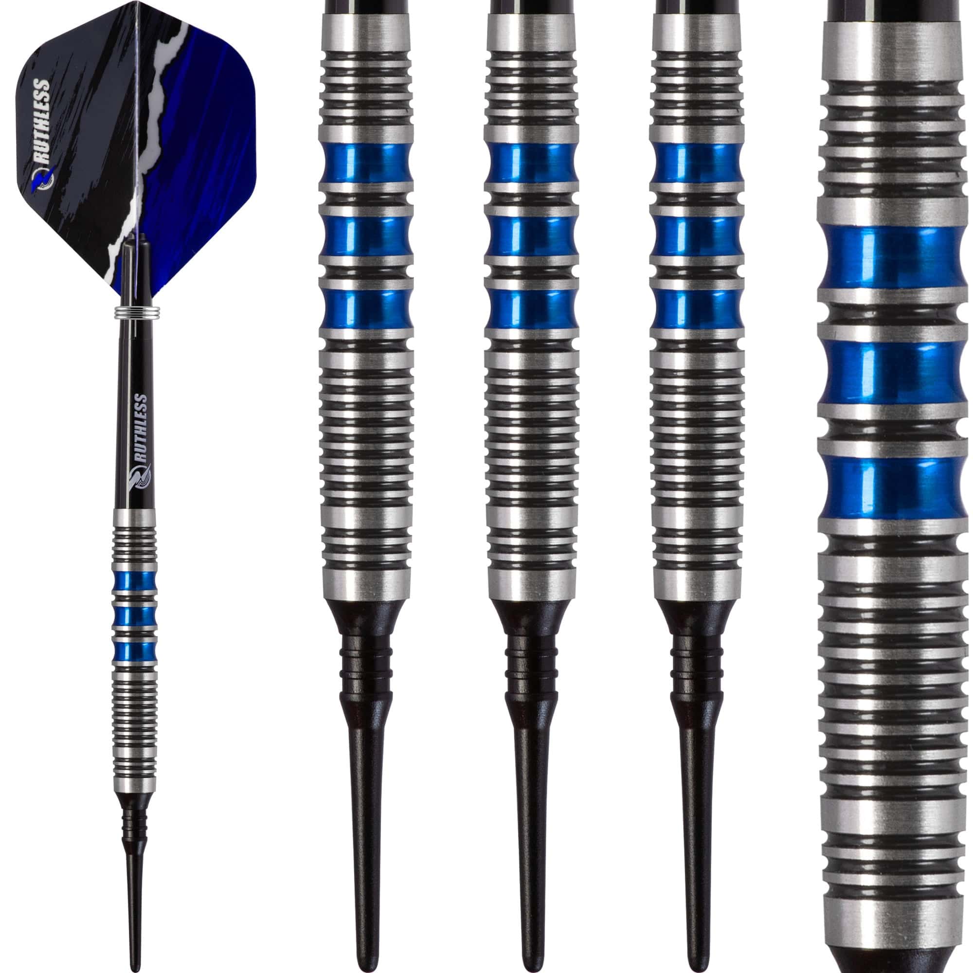 Ruthless Blue Falcon Darts - Soft Tip Tungsten - BW 16.0g - Blue - 18g - Image 3