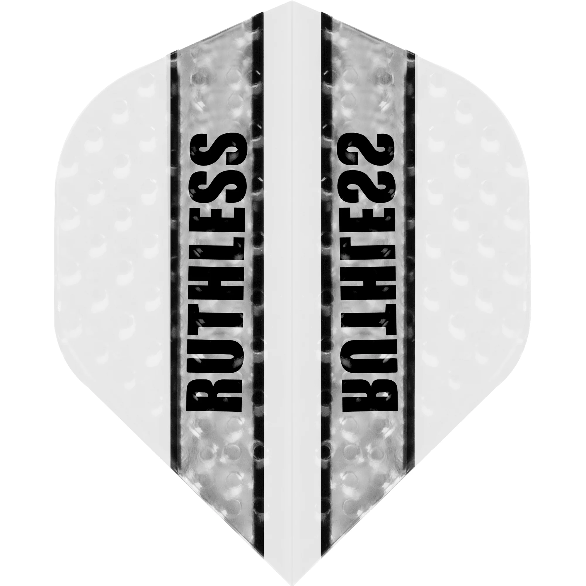 *Ruthless - Clear Panel Embossed - Dart Flights - 100 Micron - No2 - Std - Image 6