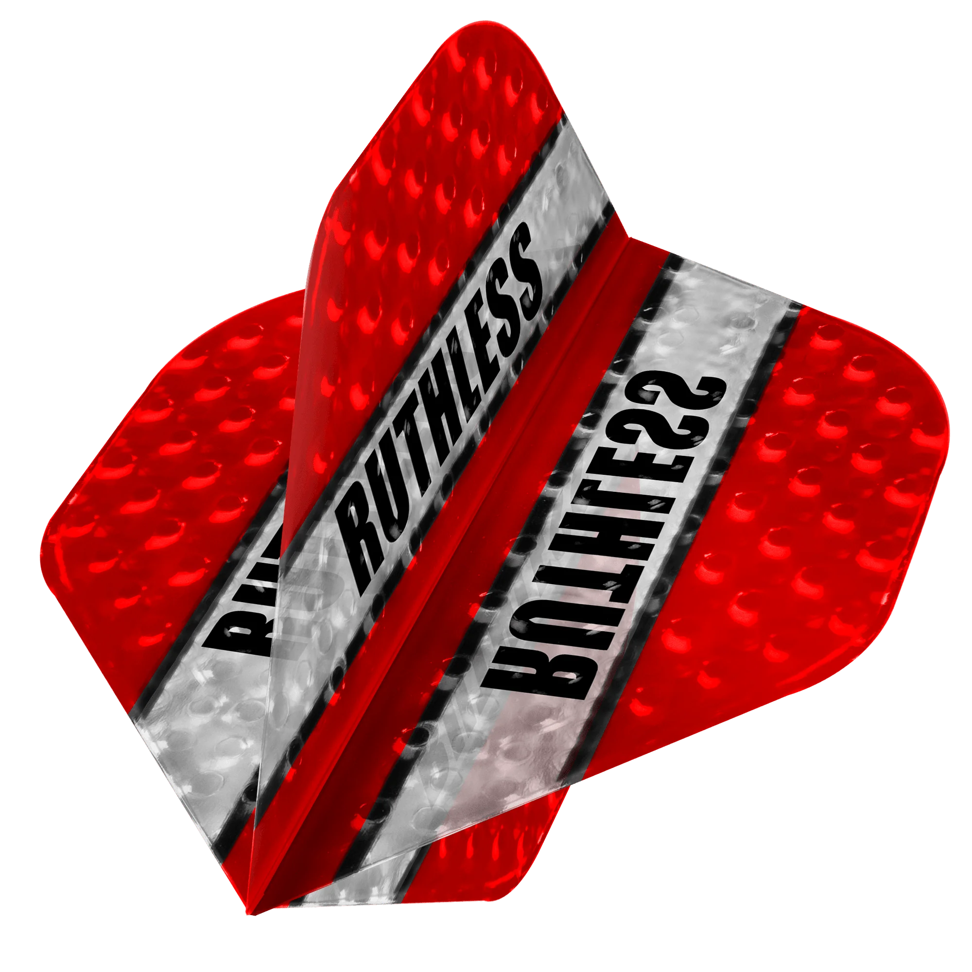 *Ruthless - Clear Panel Embossed - Dart Flights - 100 Micron - No2 - Std - Image 8