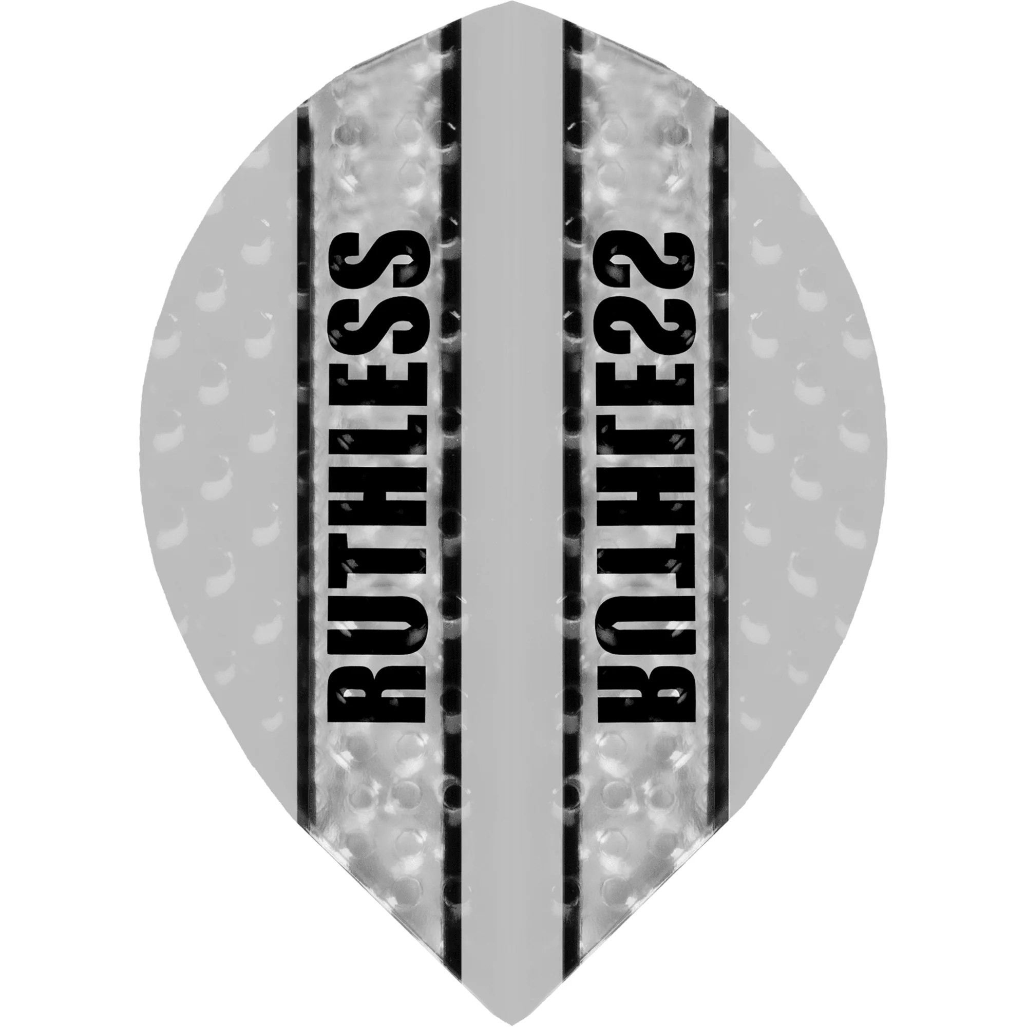 *Ruthless - Clear Panel Embossed - Dart Flights - 100 Micron - Pear - Image 12