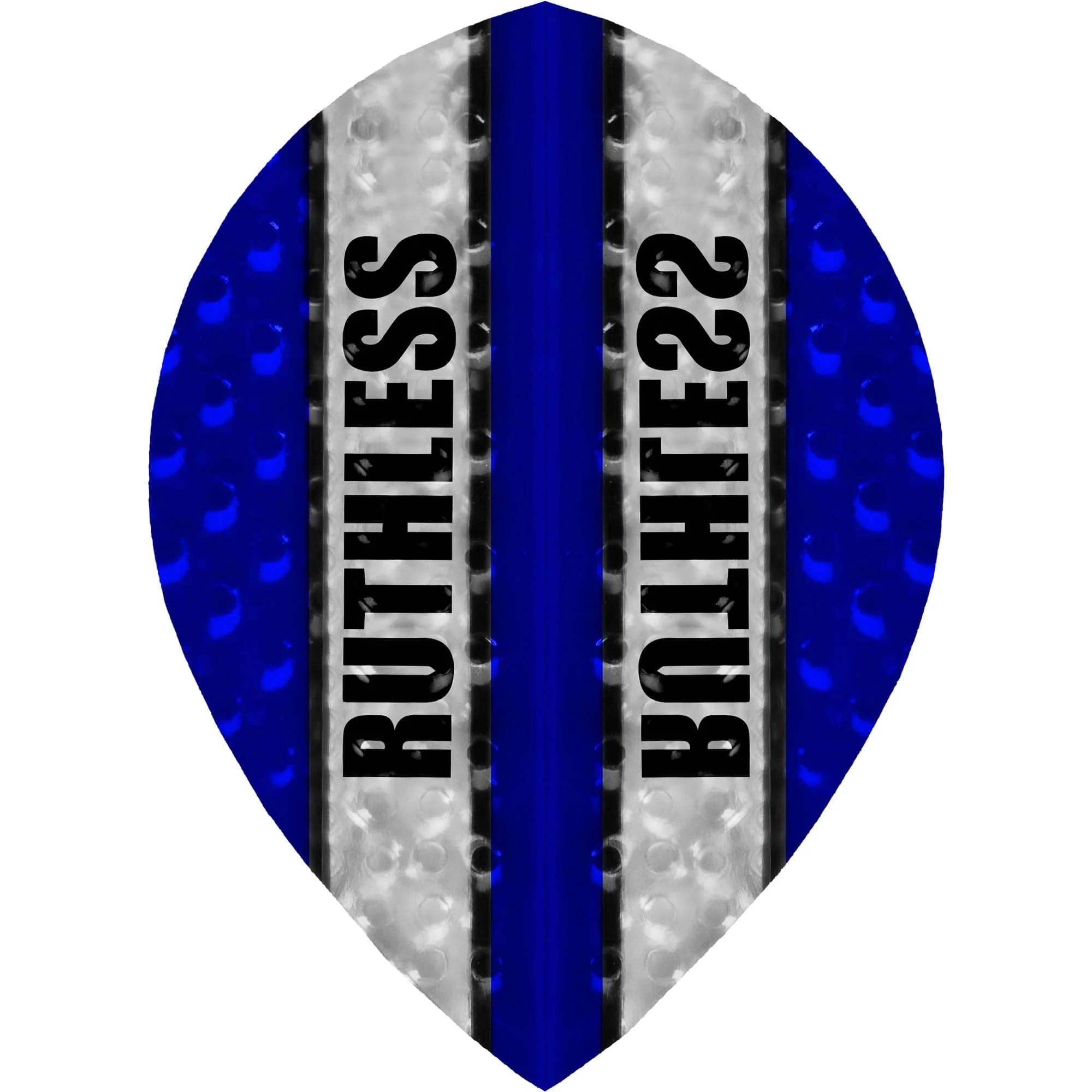 *Ruthless - Clear Panel Embossed - Dart Flights - 100 Micron - Pear - Image 3