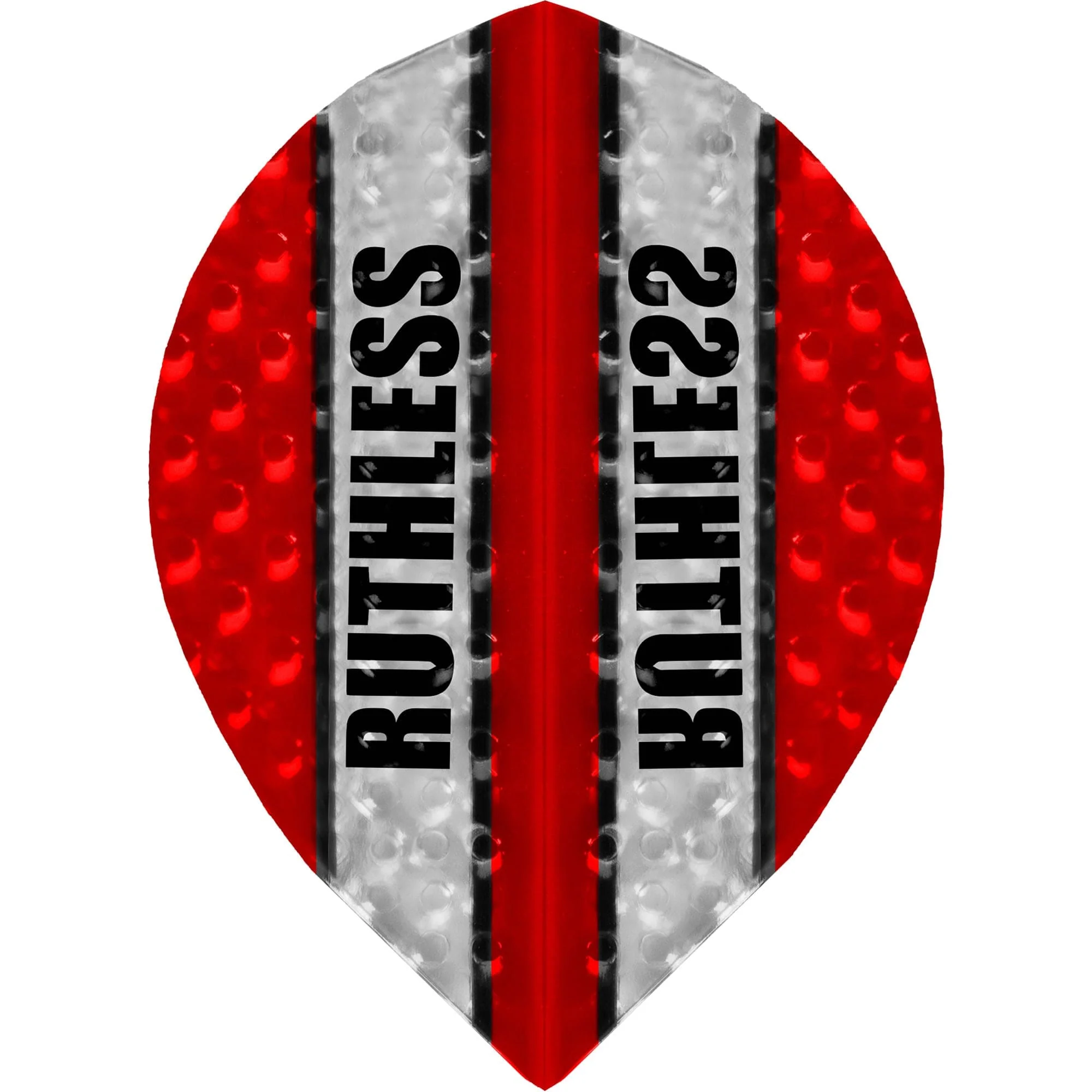 *Ruthless - Clear Panel Embossed - Dart Flights - 100 Micron - Pear - Image 5