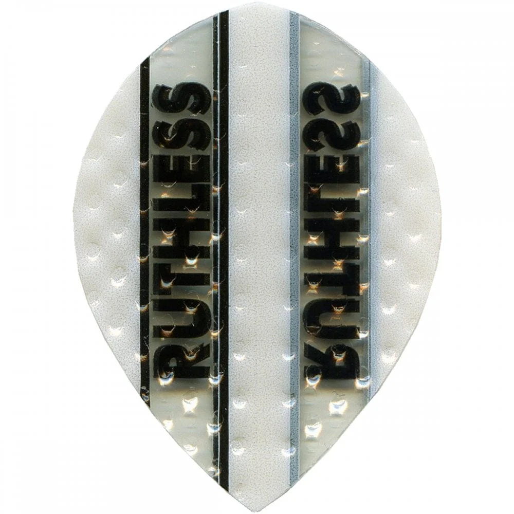 *Ruthless - Clear Panel Embossed - Dart Flights - 100 Micron - Pear - Image 8