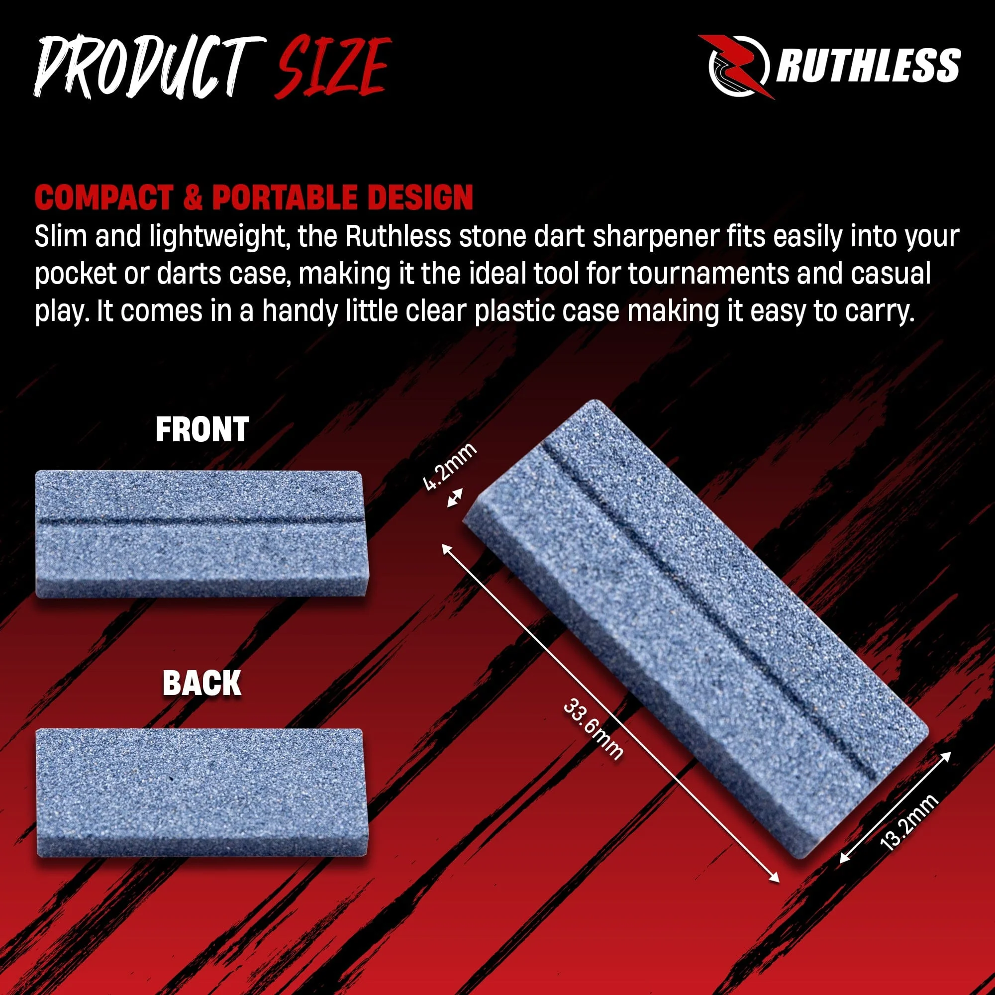 Ruthless Dart Sharpener - Flat V Groove - Value Pack - 4 Pieces - Image 3