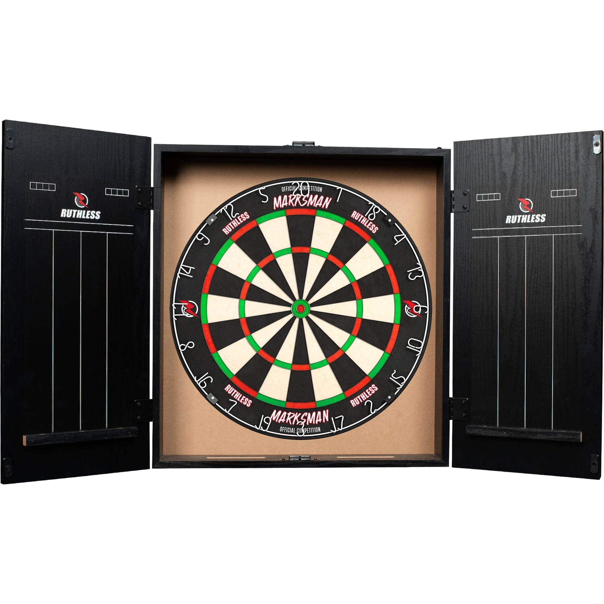 Ruthless Dartboard Cabinet - Square Design - Graffiti Red - Image 5