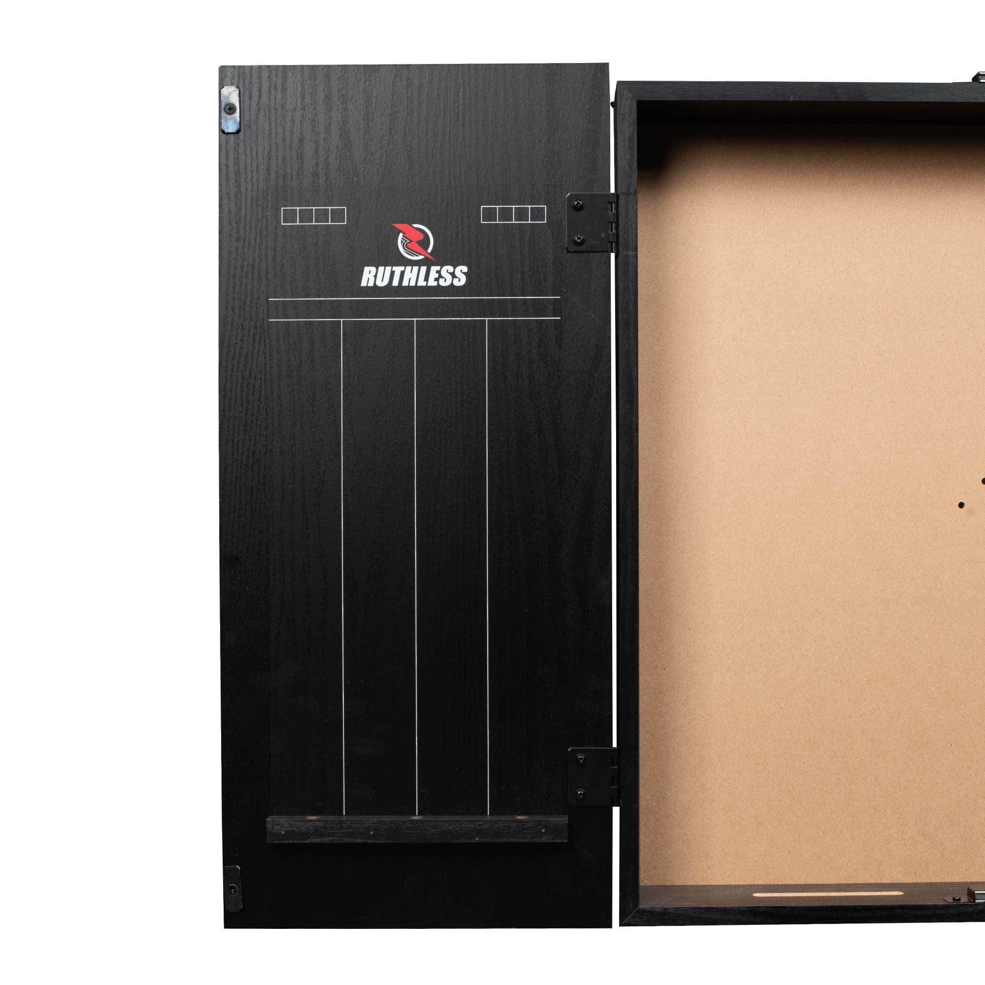 Ruthless Dartboard Cabinet - Square Design - RipTorn - Black & Blue - Image 4