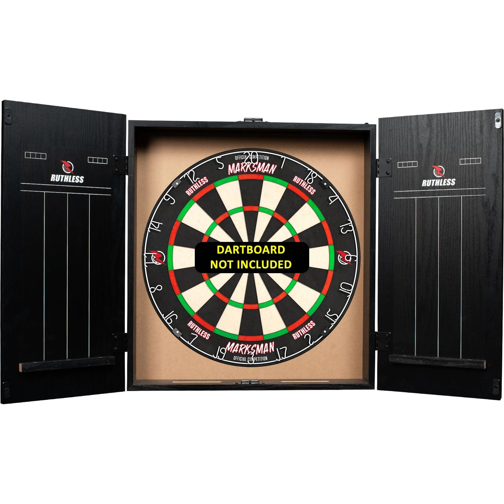 Ruthless Dartboard Cabinet - Square Design - RipTorn - Black & Blue - Image 6
