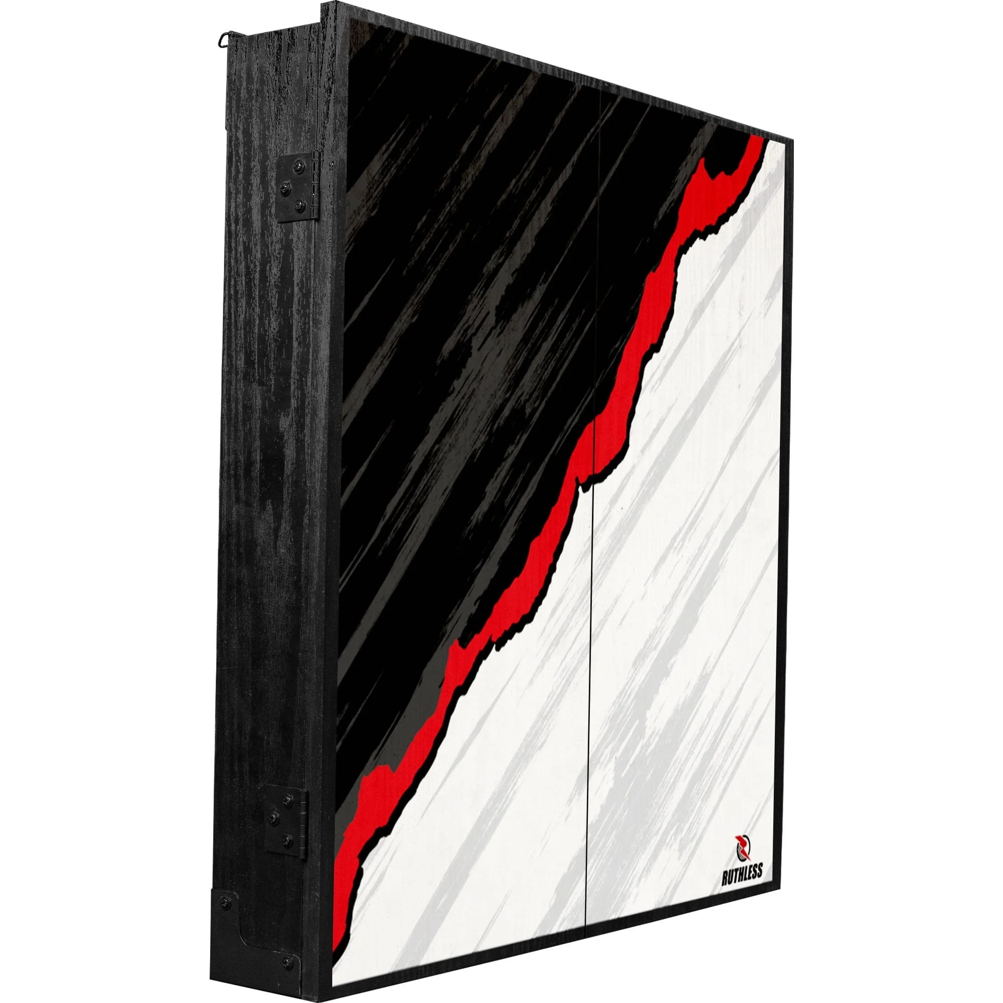 Ruthless Dartboard Cabinet - Square Design - RipTorn - Black & Grey - Image 2