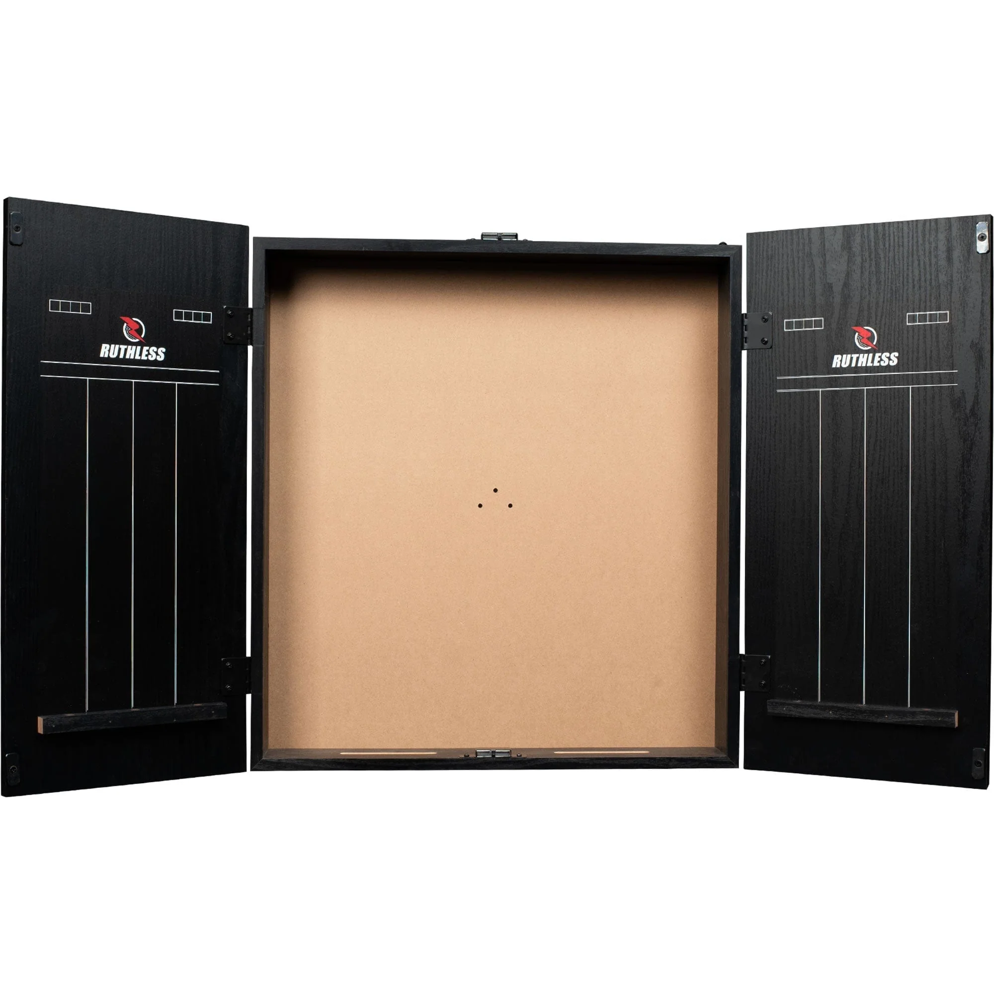Ruthless Dartboard Cabinet - Square Design - RipTorn - Black & Grey - Image 3