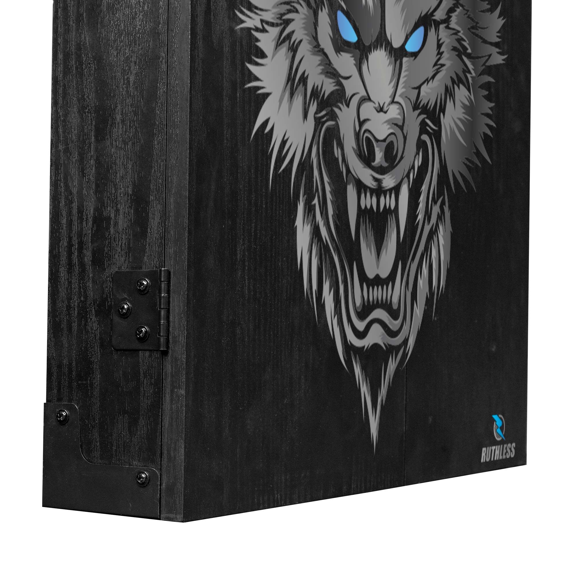 Ruthless Dartboard Cabinet - Square Design - Wolf - Image 3