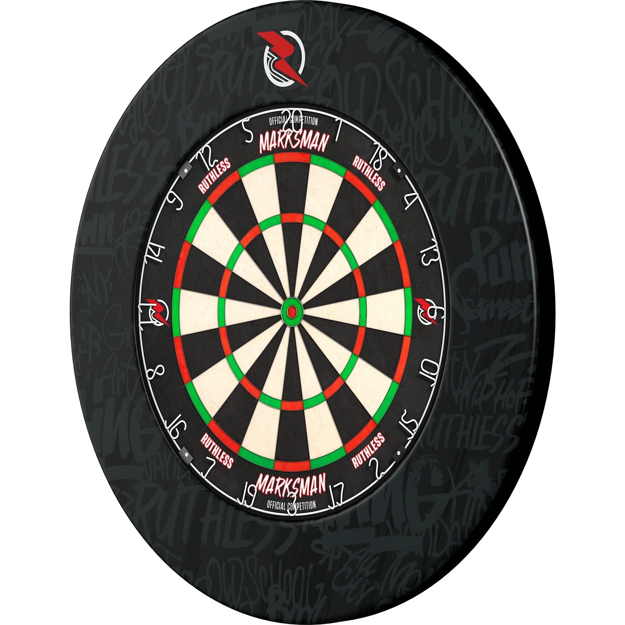 Ruthless Dartboard Surround - Professional - Graffiti Grey - Image 5