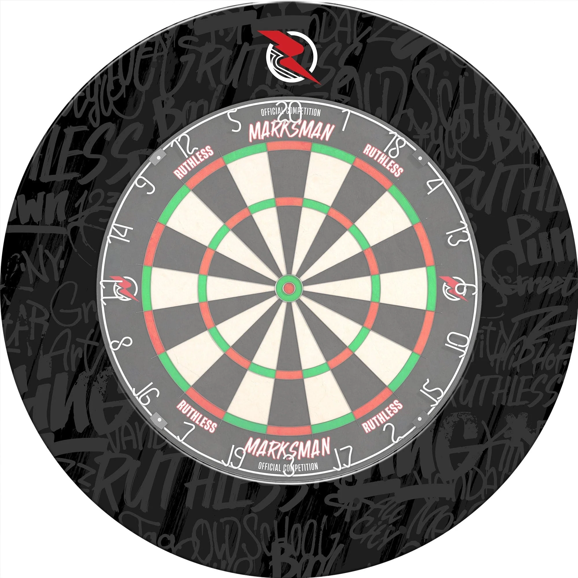 Ruthless Dartboard Surround - Professional - Graffiti Grey - Image 6