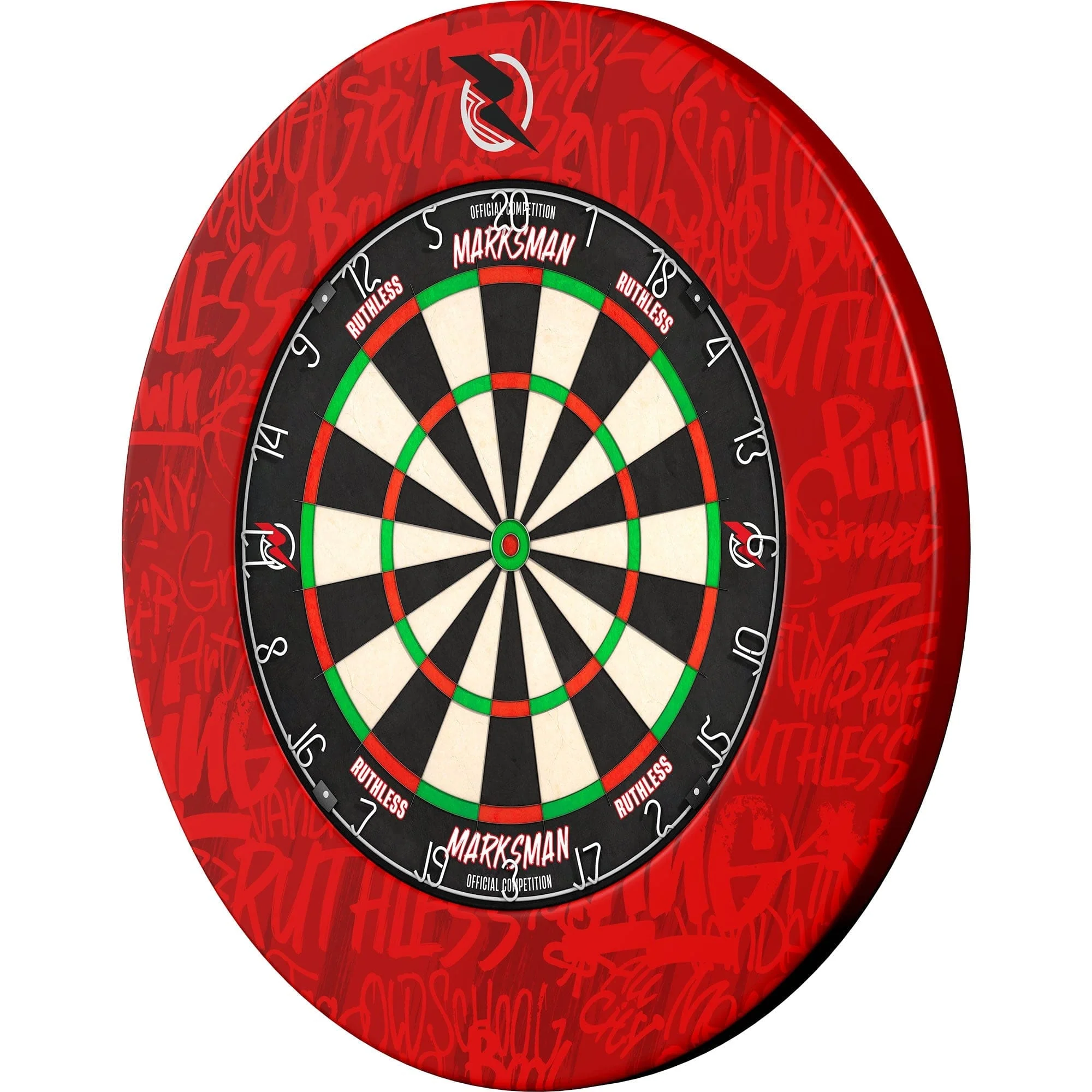 Ruthless Dartboard Surround - Professional - Graffiti Red - Image 5
