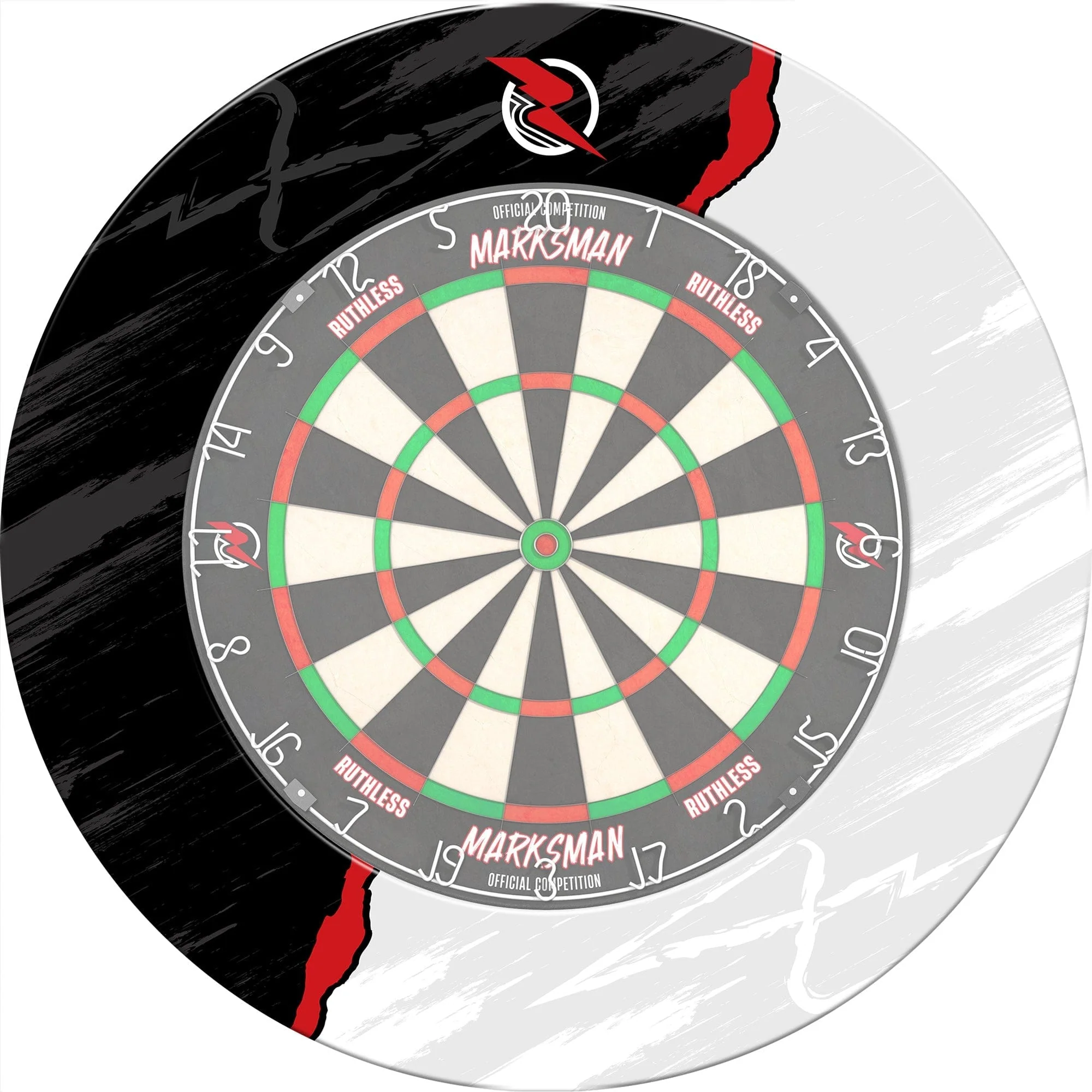 Ruthless Dartboard Surround - Professional - RipTorn - Black & Grey - Image 6