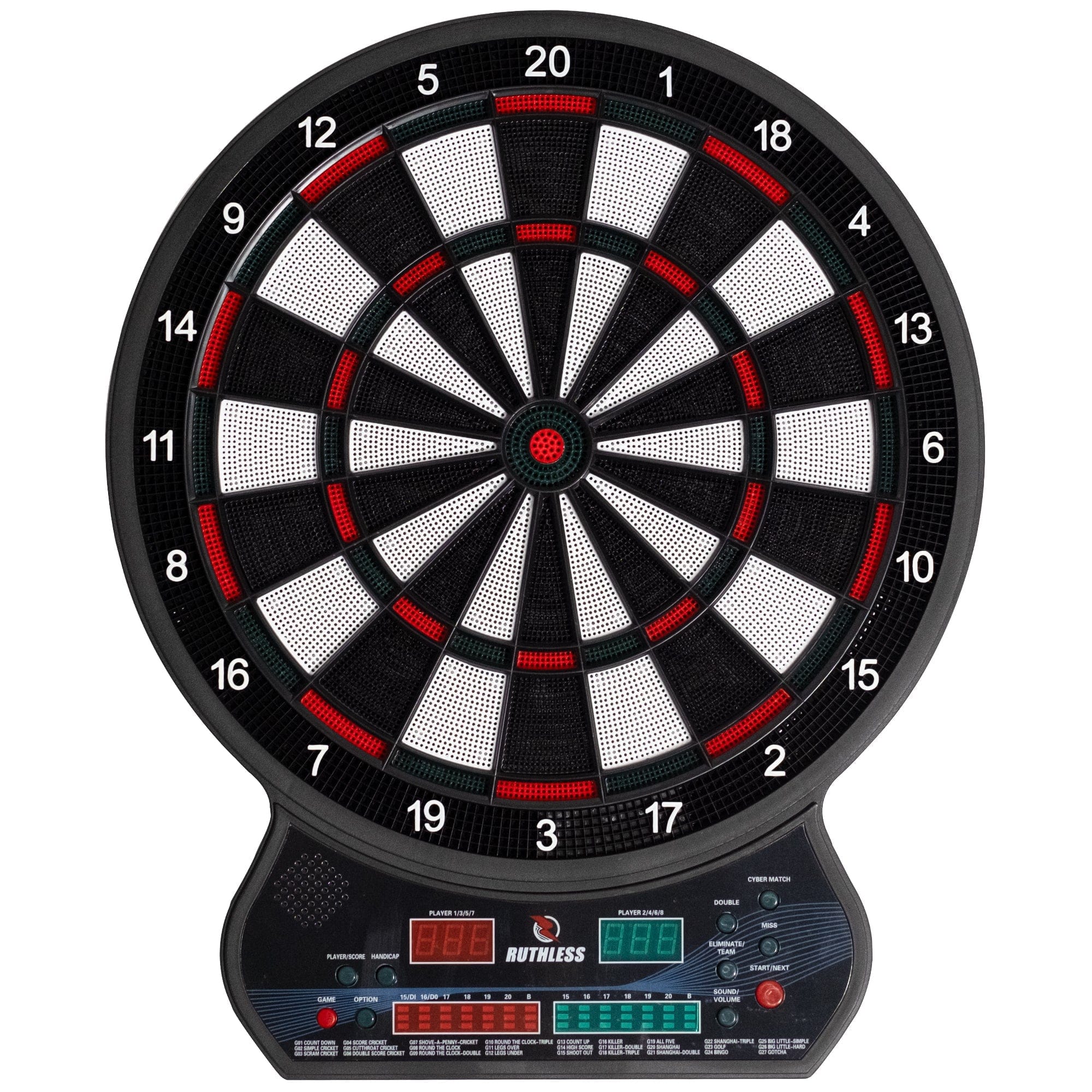Ruthless R600 Electonic Dartboard - Soft Tip - inc 4 Sets of Darts - 8 players-27 Games - Image 2