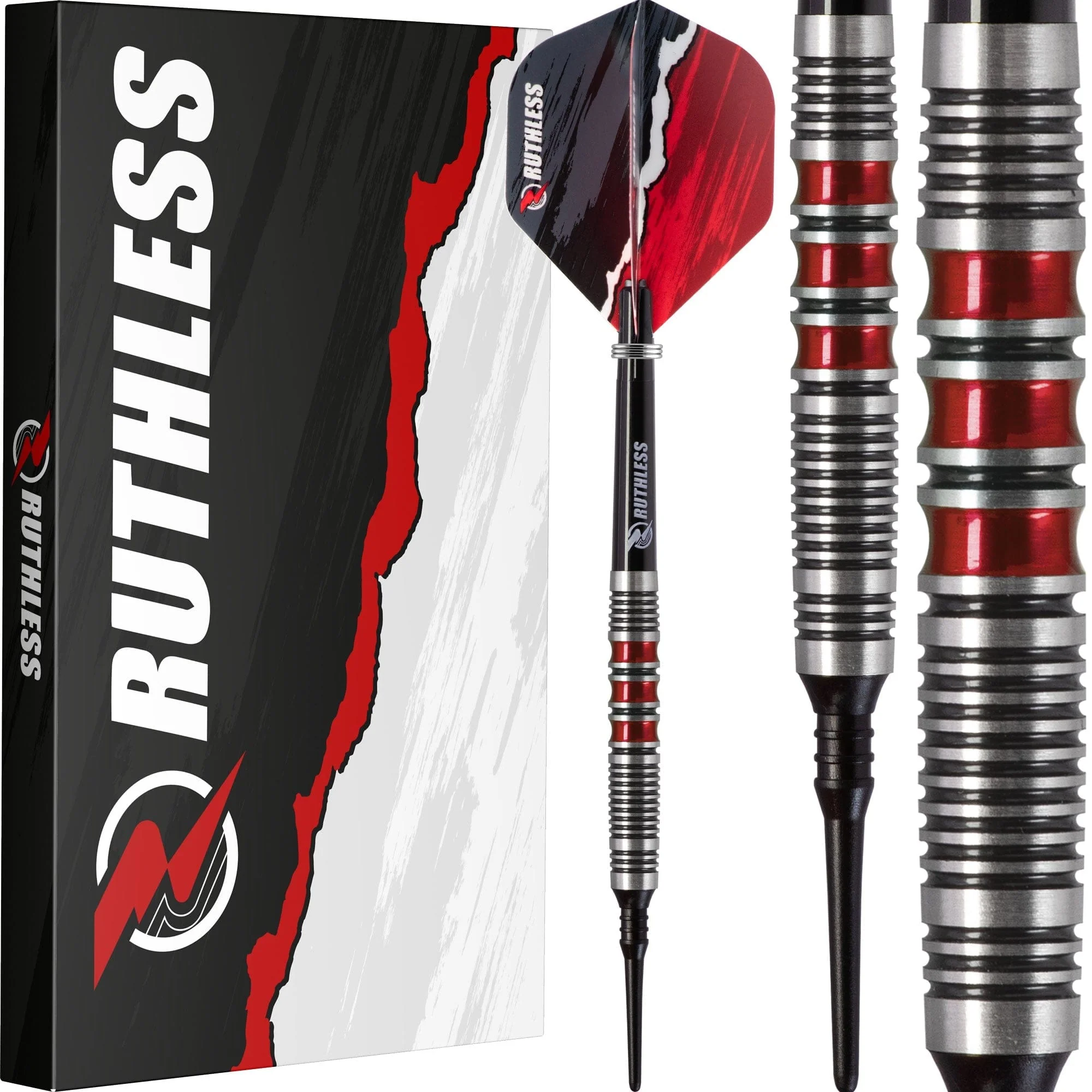 Ruthless Red Falcon Darts - Soft Tip Tungsten - BW 16.0g - Red - 18g - Image 2