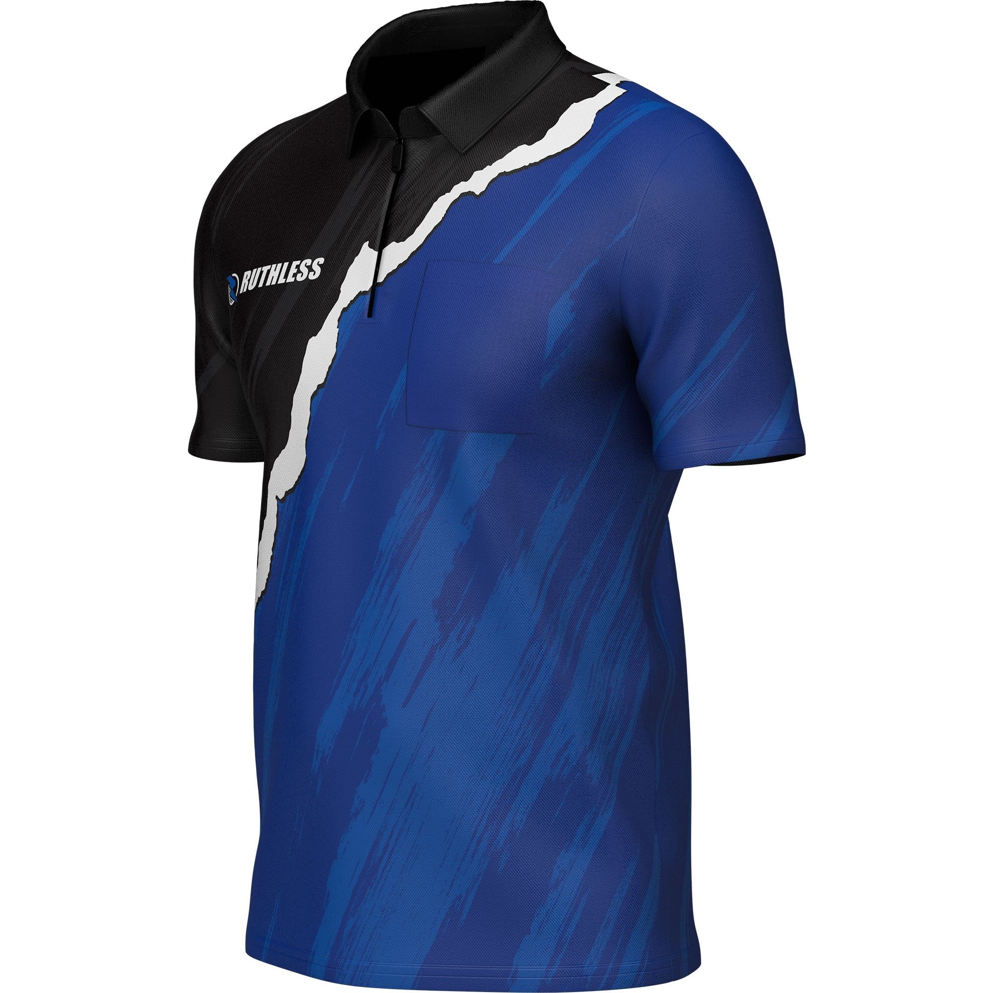 *Ruthless RipTorn ECO Dart Shirt - with Pocket - Black & Blue - Image 7