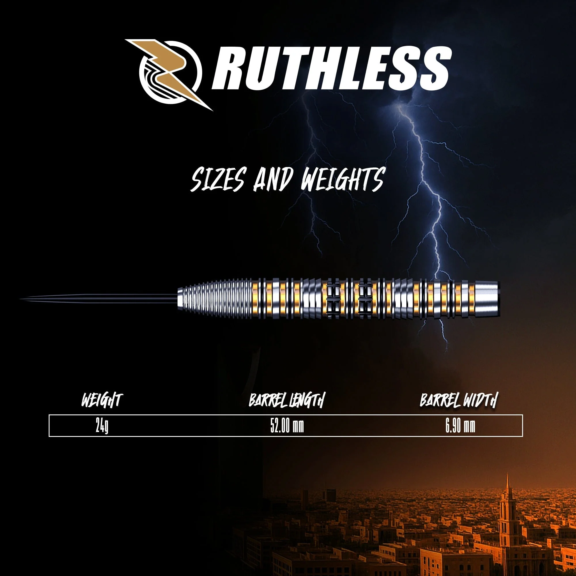 Ruthless Sandstorm Darts - Steel Tip - 90% Tungsten - Image 4