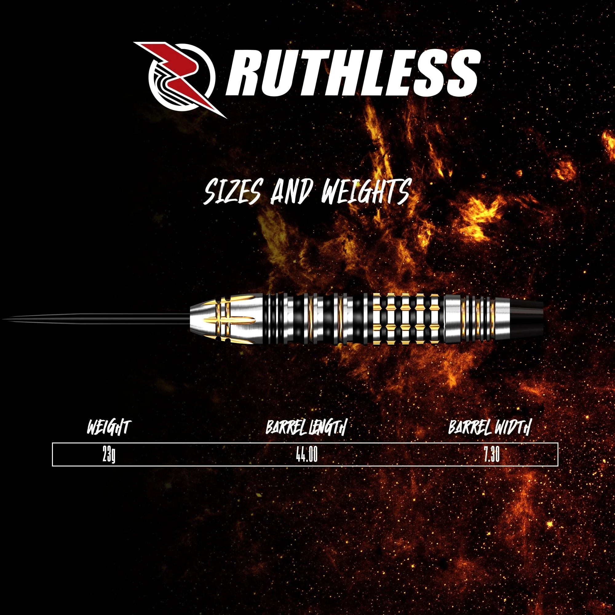 Ruthless Solar Storm Darts - Steel Tip - 90% Tungsten - Image 4
