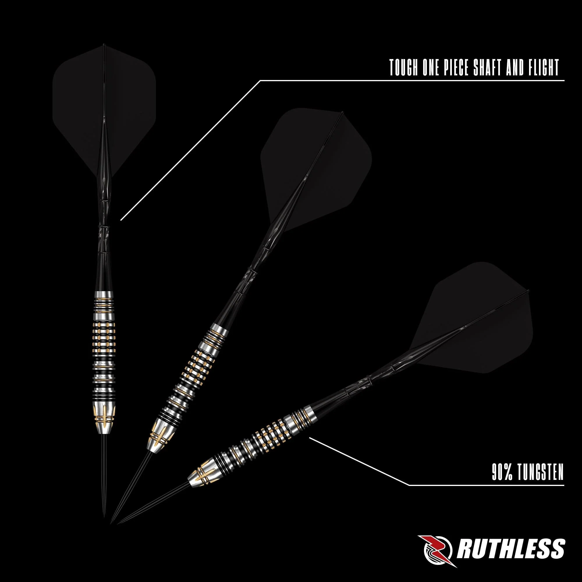 Ruthless Solar Storm Darts - Steel Tip - 90% Tungsten - Image 5