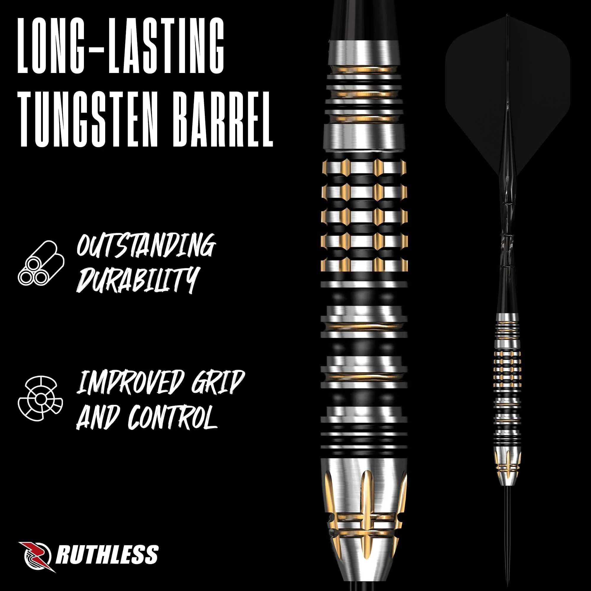 Ruthless Solar Storm Darts - Steel Tip - 90% Tungsten - Image 6