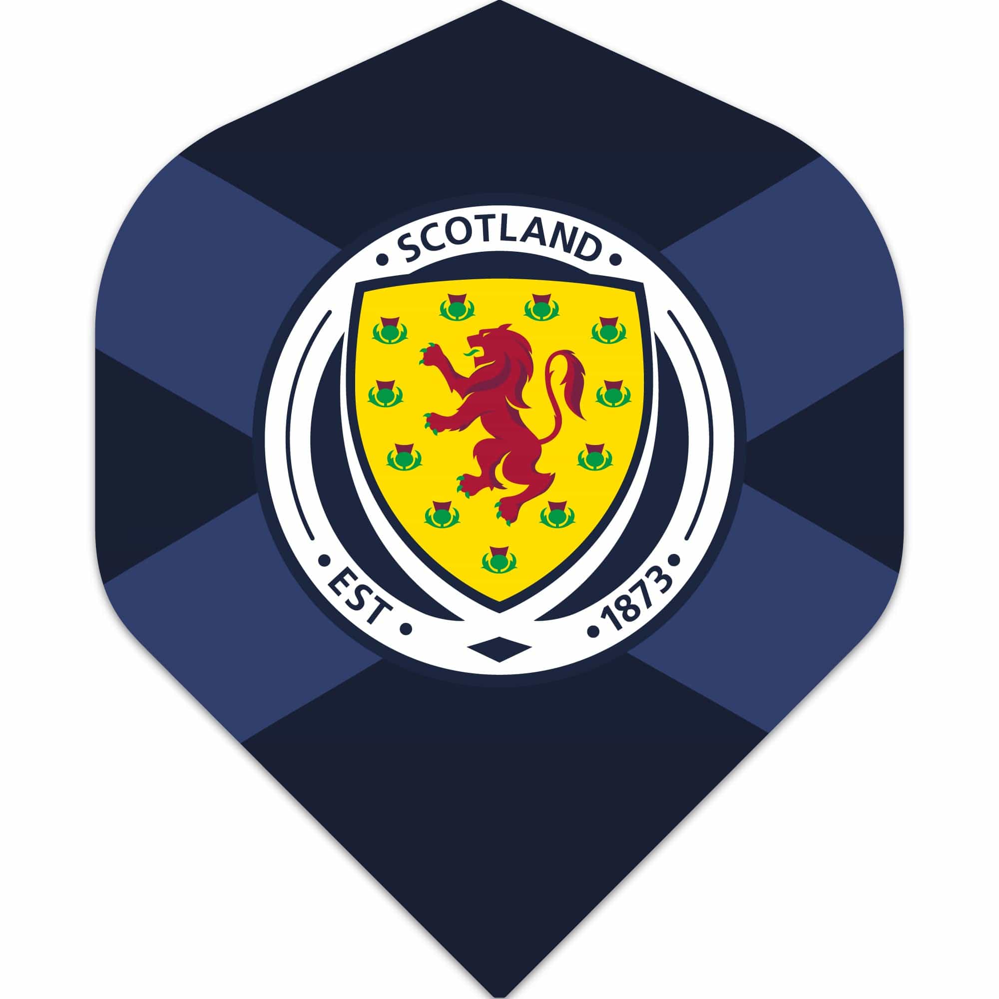 *Scotland Football Dart Flights - Official Licensed - 100 Micron - No2 - Std - F3 - St Andrew - Navy Blue