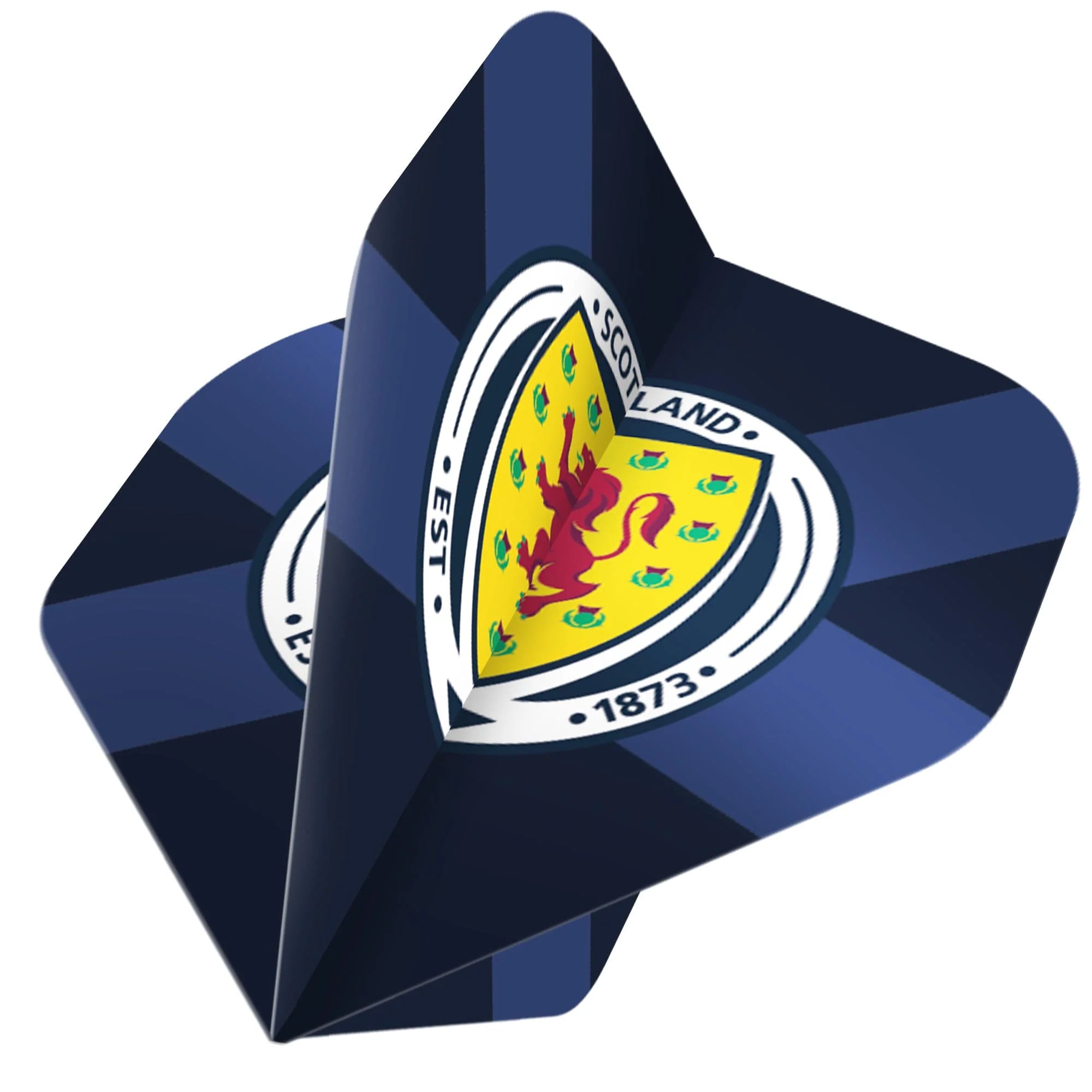*Scotland Football Dart Flights - Official Licensed - 100 Micron - No2 - Std - F3 - St Andrew - Navy Blue - Image 2