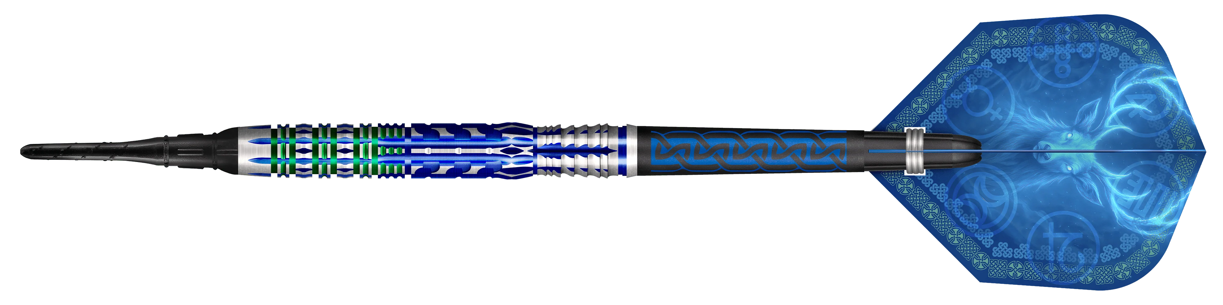 Shot Celt Darts - Soft Tip - 95% Tungsten - Merlin - Image 4