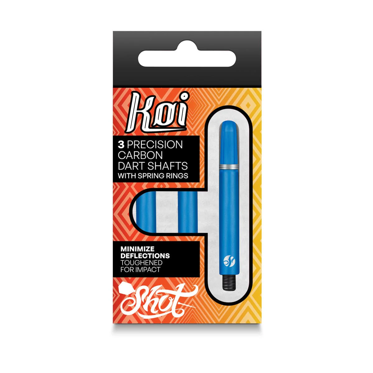 Shot Koi Carbon Dart Shafts - with Springs - Blue - Image 2