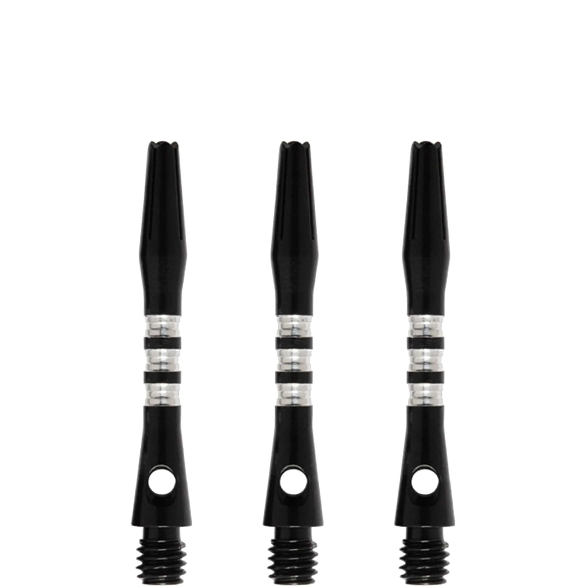 *Shot Pyramid Dart Shafts - Aluminium Anodised - Black - Image 3