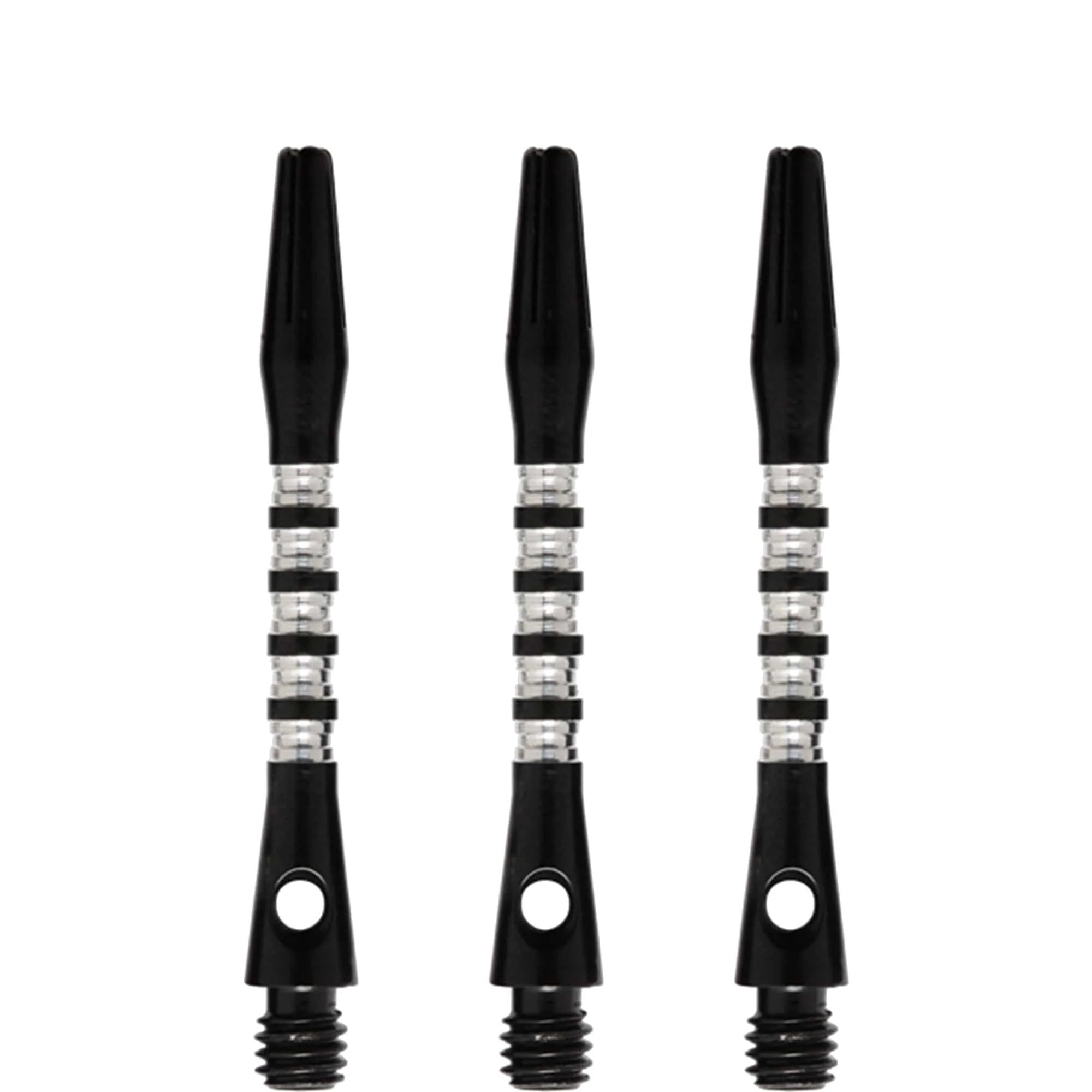 *Shot Pyramid Dart Shafts - Aluminium Anodised - Black - Image 4