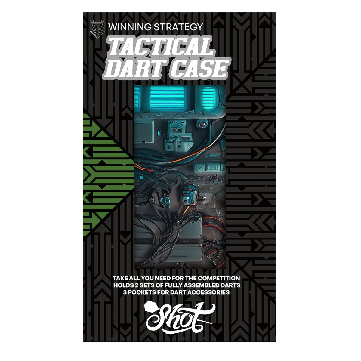 Shot Tactical Darts Case - Strong EVA Material - AI Cyberpunk - Image 2