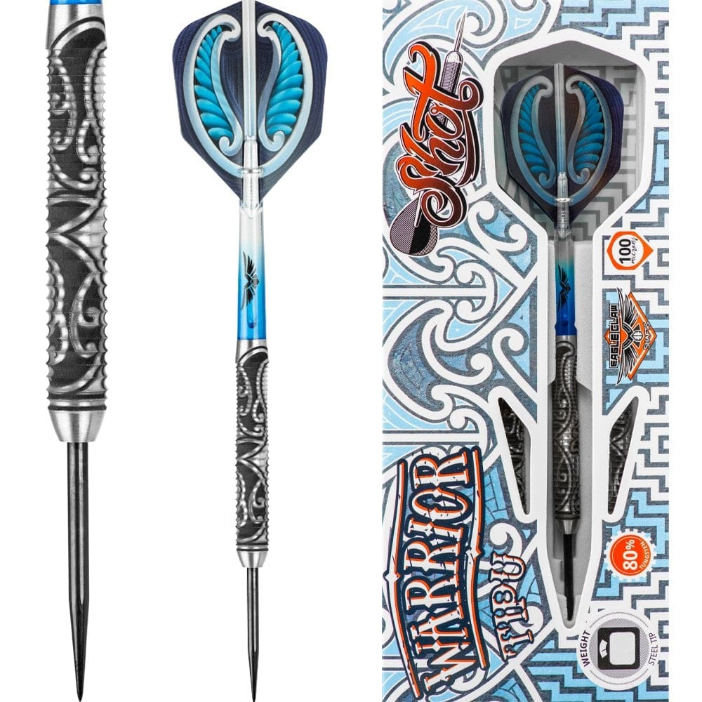Shot Warrior Darts - Steel Tip Tungsten - Razor Ring - Tipu