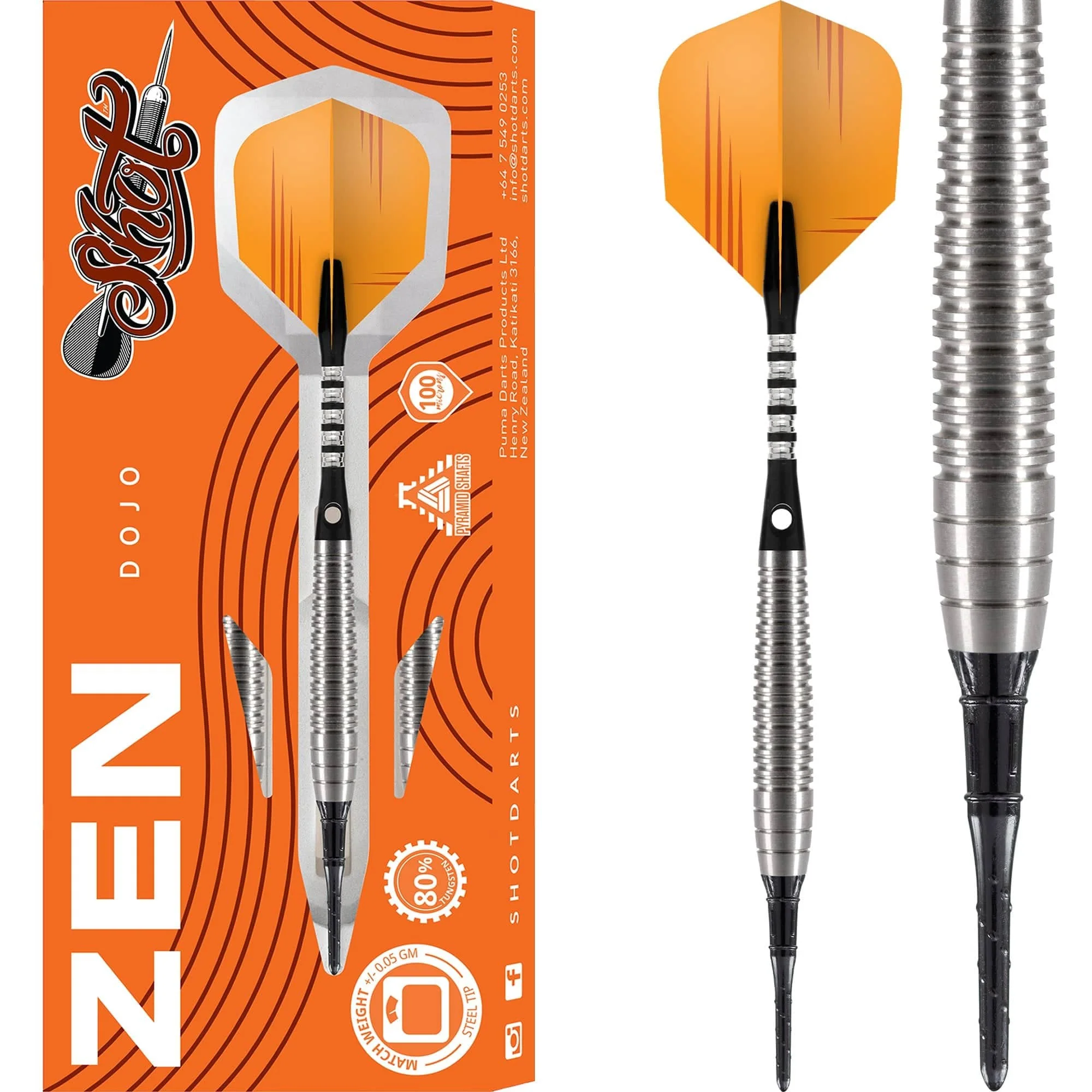 Shot Zen Series - Soft Tip Tungsten Darts - Dojo