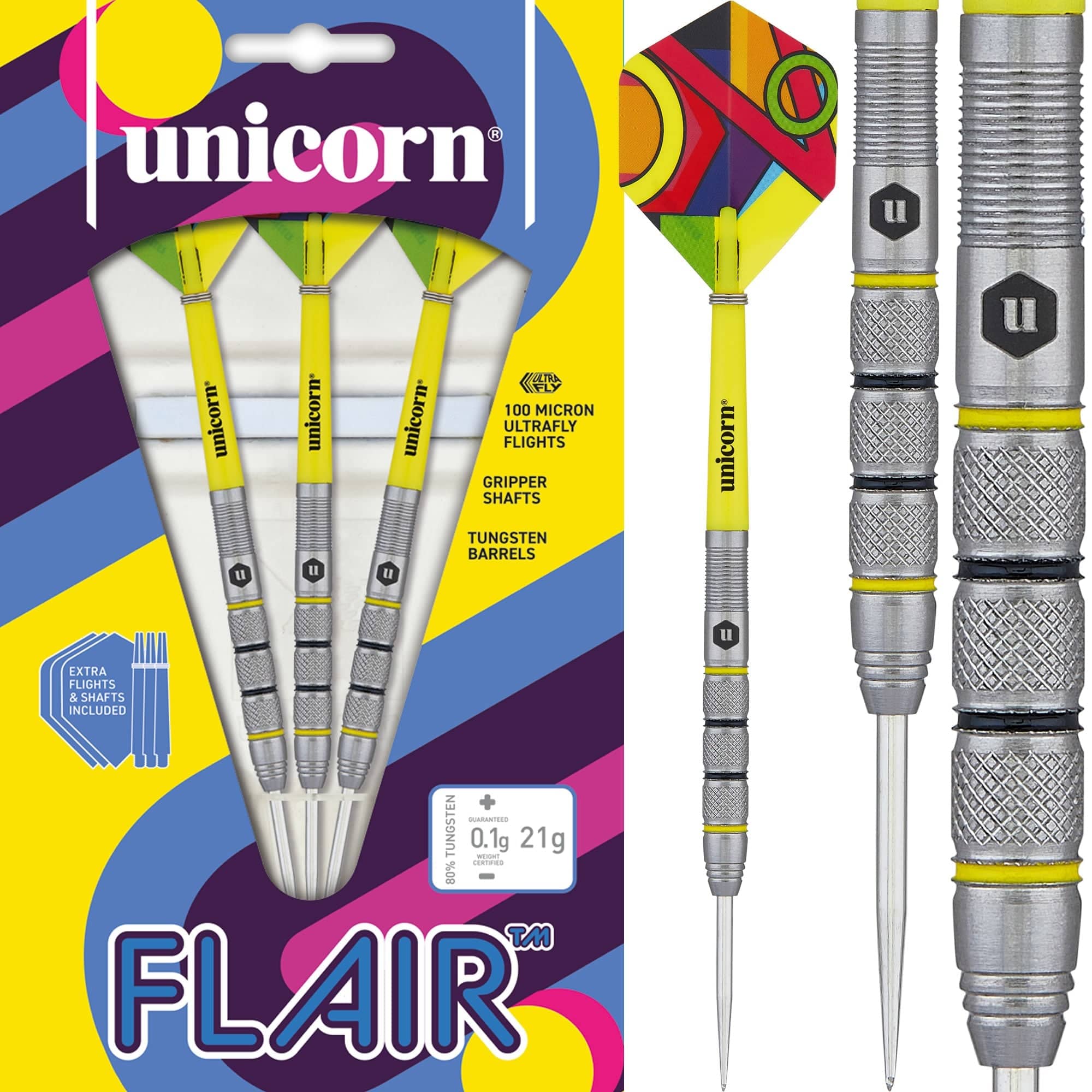 Unicorn Flair Darts - Steel Tip - Style 2 - Triple Knurl - Image 2