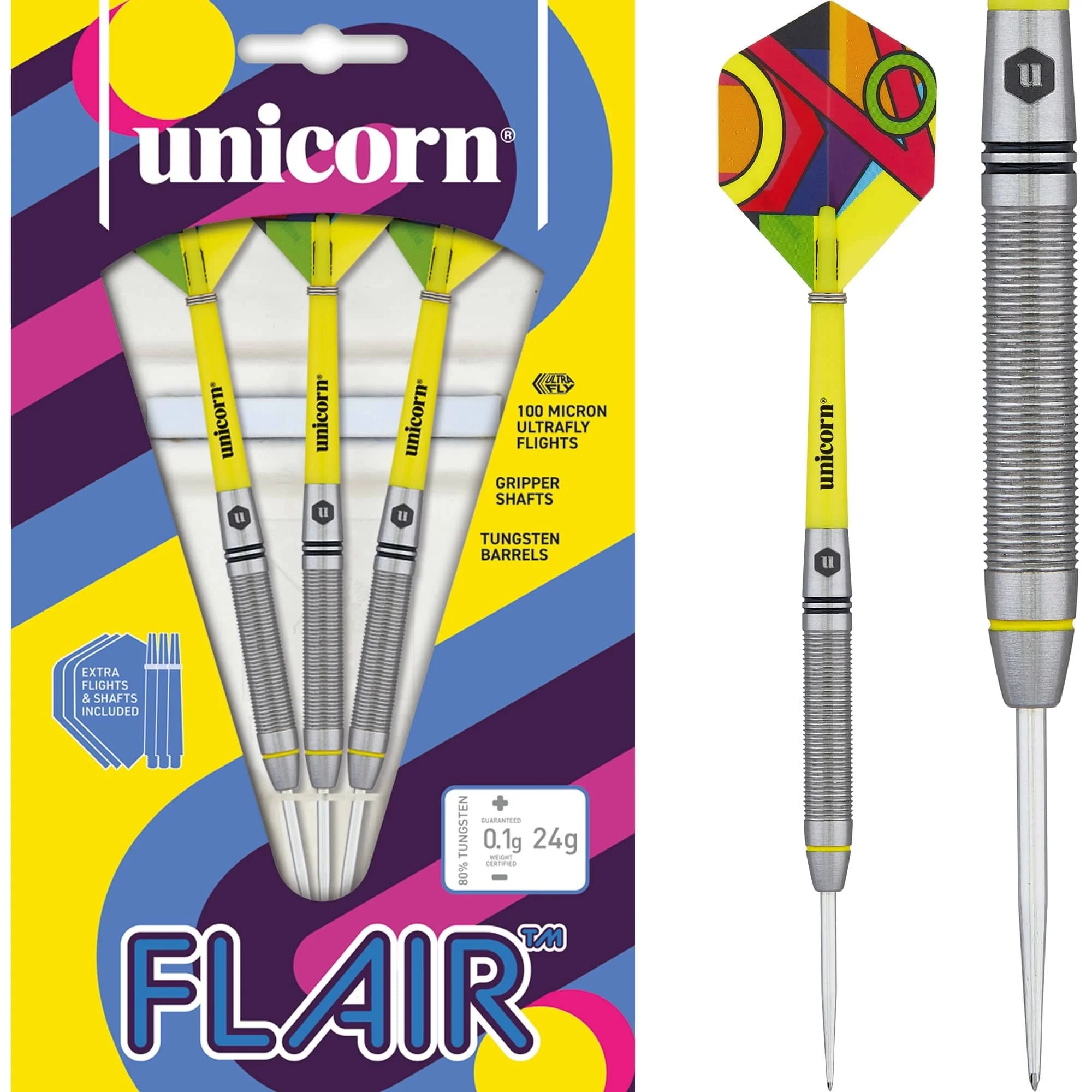 Unicorn Flair Darts - Steel Tip - Style 5 - Micro Grip