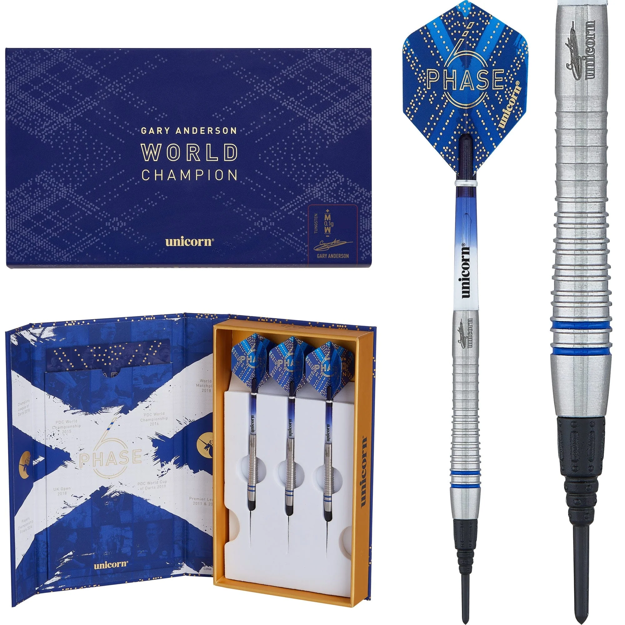*Unicorn Gary Anderson Darts - Soft Tip - World Champion - Phase 6