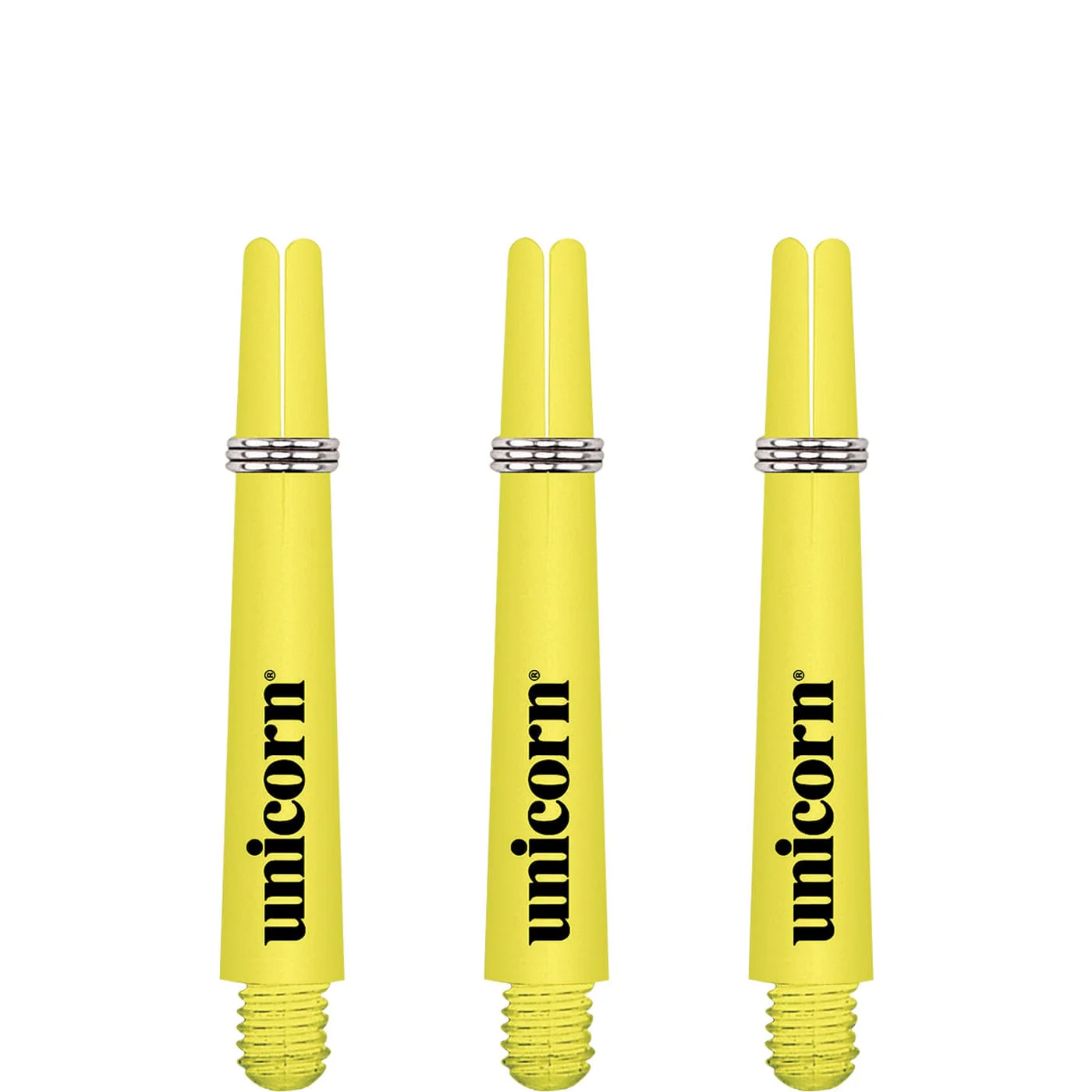 *Unicorn Gripper 3 Dart Shafts - Nylon Stems - Yellow - Flair - Image 3