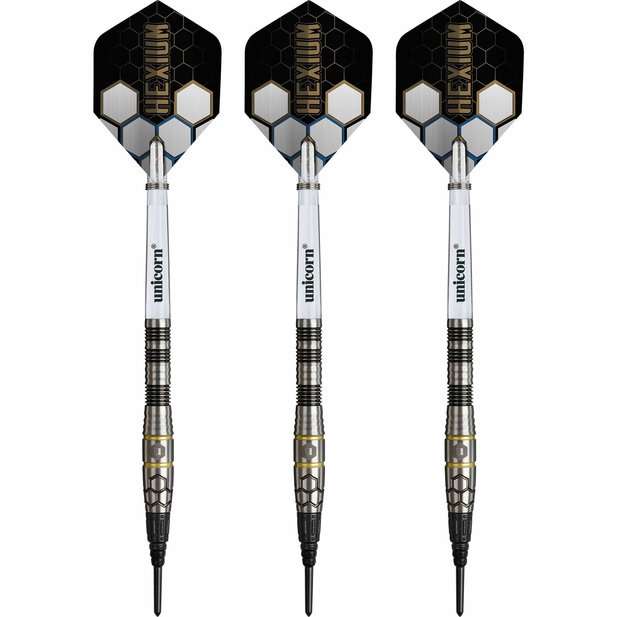 Unicorn Hexium Darts - Soft Tip - 90% Tungsten - Style 1 - Image 2