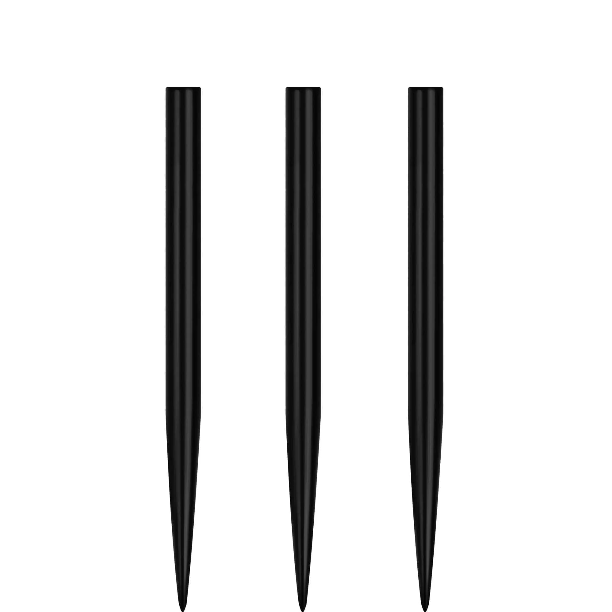 Unicorn Spare Dart Points - Steel Tip - Plain - Black - 35mm